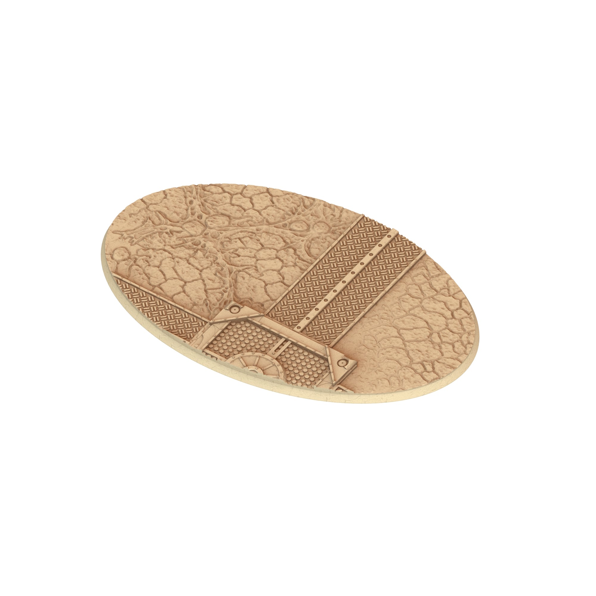 Bug Army - Textured Oval Bases, lot of 60mm to 170mm - BGRMY Tortured Forest ground