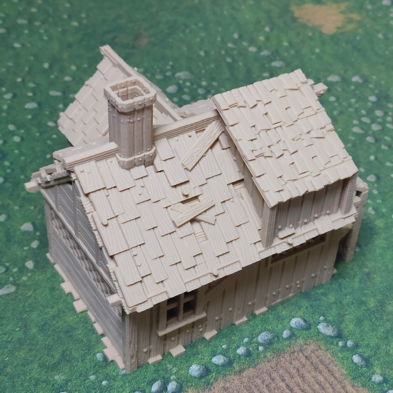 Medieval Town scenery building - Hut - PLA for Oldworld, Dungeon & Dragons, Frostgrave, Fantasy battle, skirmish wargame