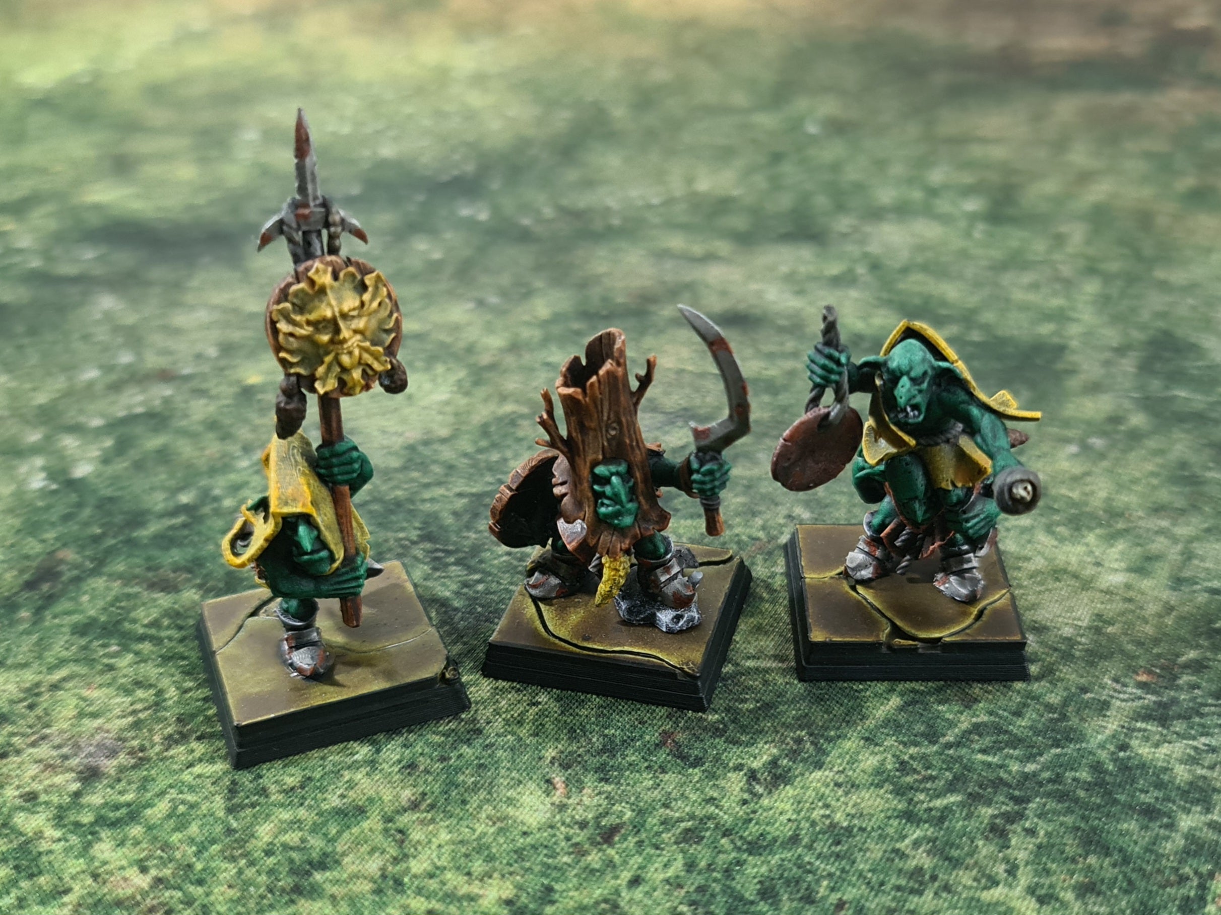 Orc &amp; Goblin - Gobelins des marais avec armes de main, utilisables pour Oldhammer, King of Wars, 9e âge