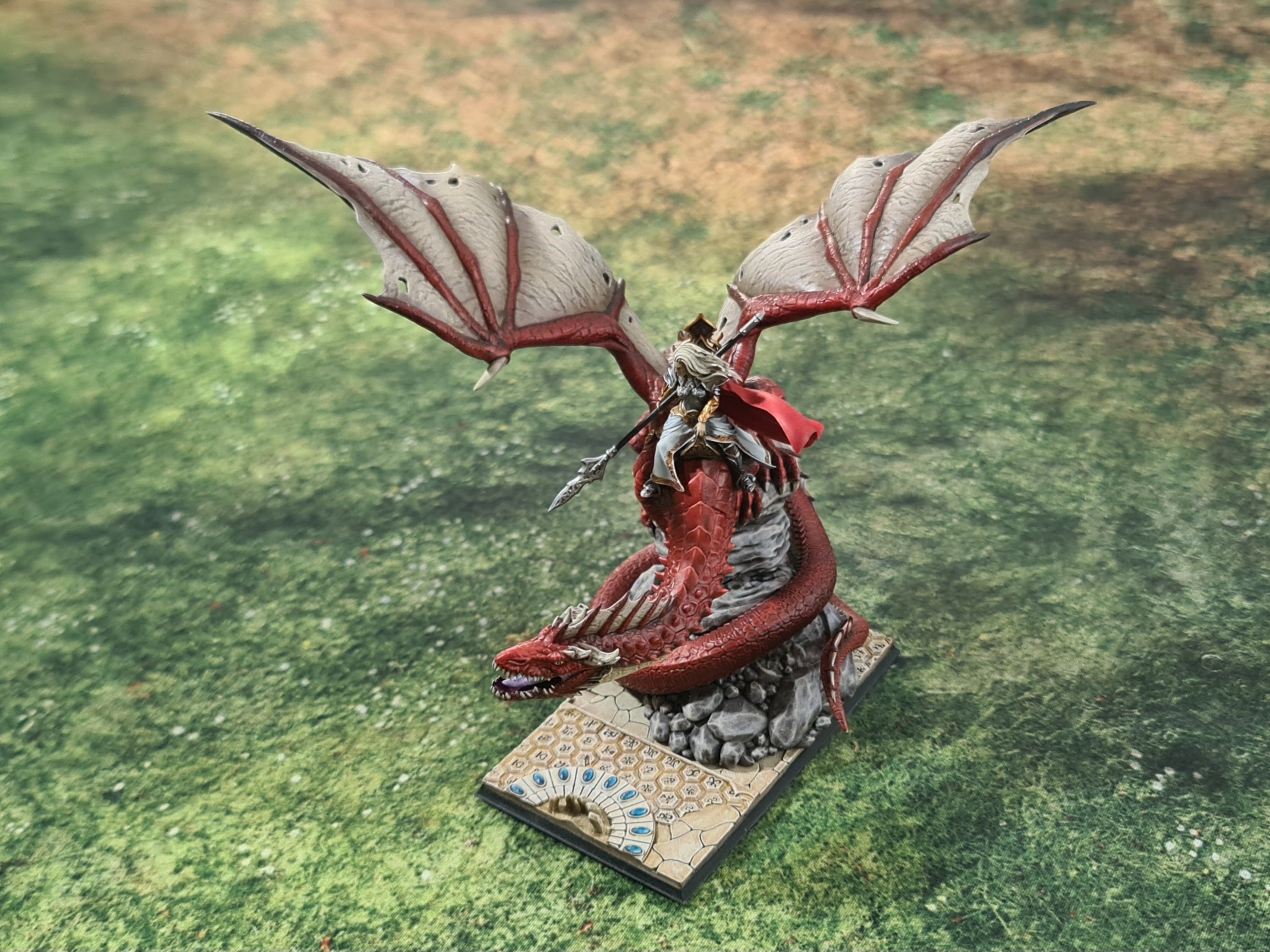 Hight Elves - Silvermoor - YNARIEL Princess on Dragon, Fantasy elves, usable for 9th Age, Fantasy Battle, Oldhammer, King of war