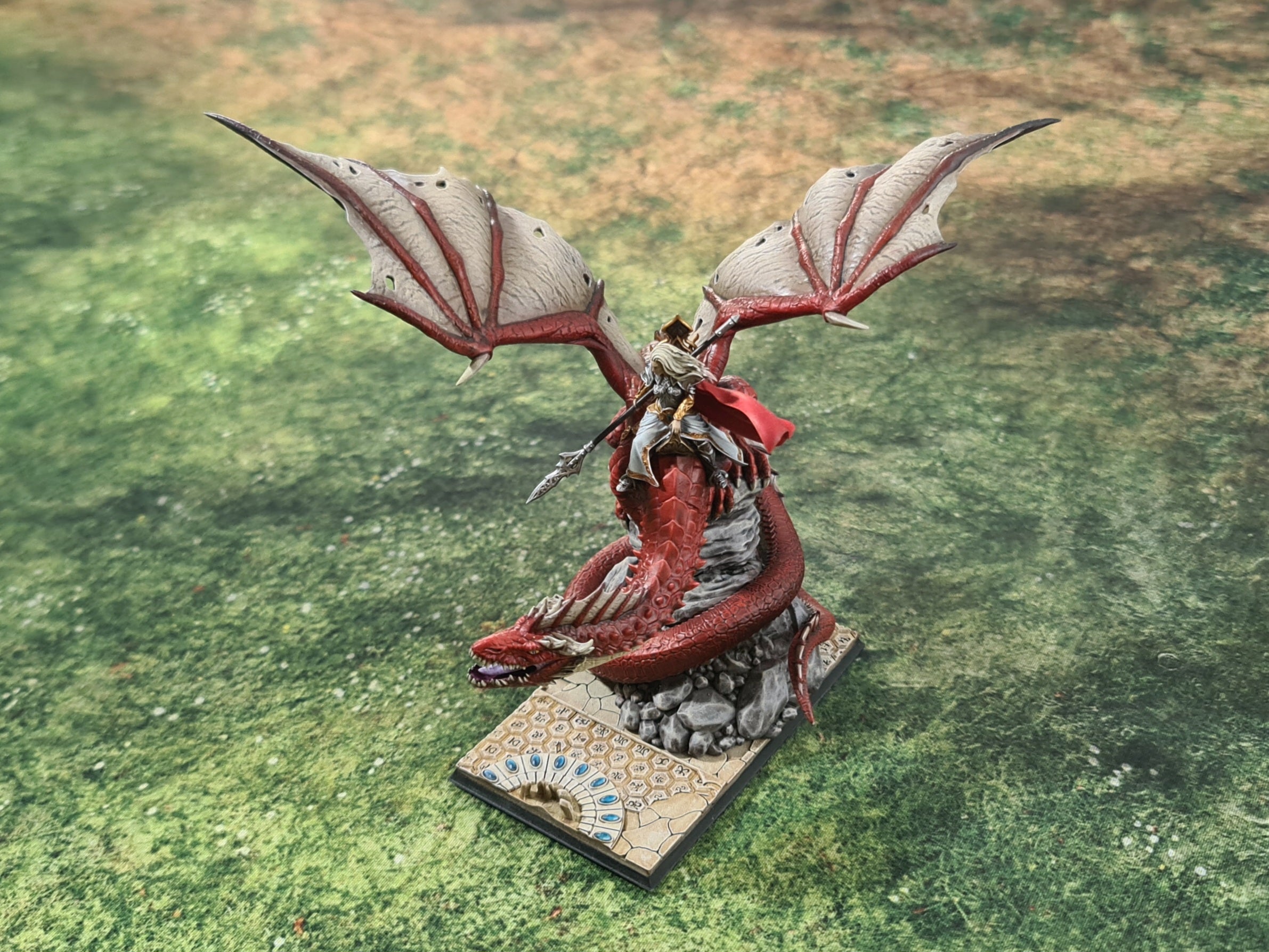 Hight Elves - Silvermoor - YNARIEL Princess on Dragon, Fantasy elves, usable for 9th Age, Fantasy Battle, Oldhammer, King of war
