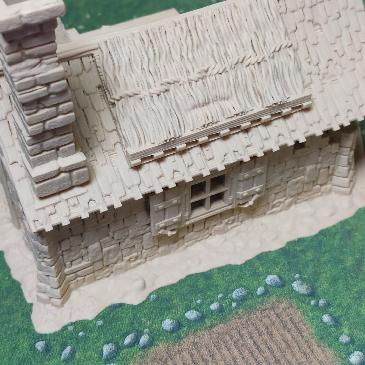 Medieval Town scenery building - House in Ruins - PLA for Oldworld, Dungeon & Dragons, Frostgrave, Fantasy battle, skirmish wargame