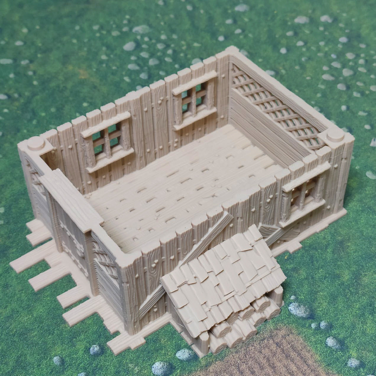 Medieval Town scenery building - Lumberjack Hut - PLA for Oldworld, Dungeon & Dragons, Frostgrave, Fantasy battle, skirmish wargame