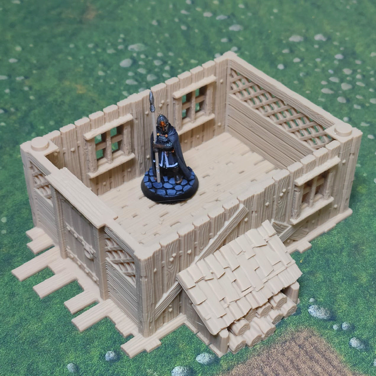 Medieval Town scenery building - Lumberjack Hut - PLA for Oldworld, Dungeon & Dragons, Frostgrave, Fantasy battle, skirmish wargame