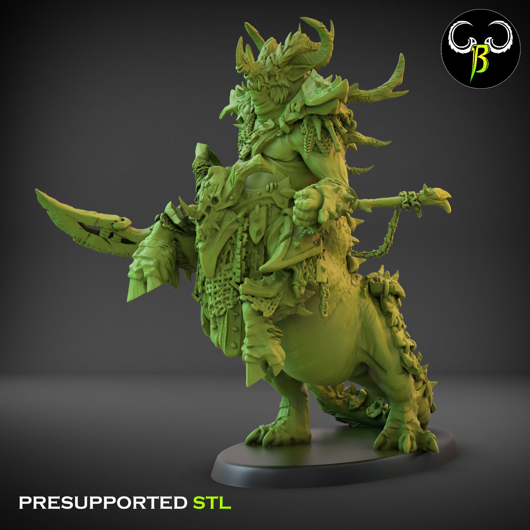 Beastmen - Ancient Centigon Beastmen warriors of Chaos - Clay Beast Creation