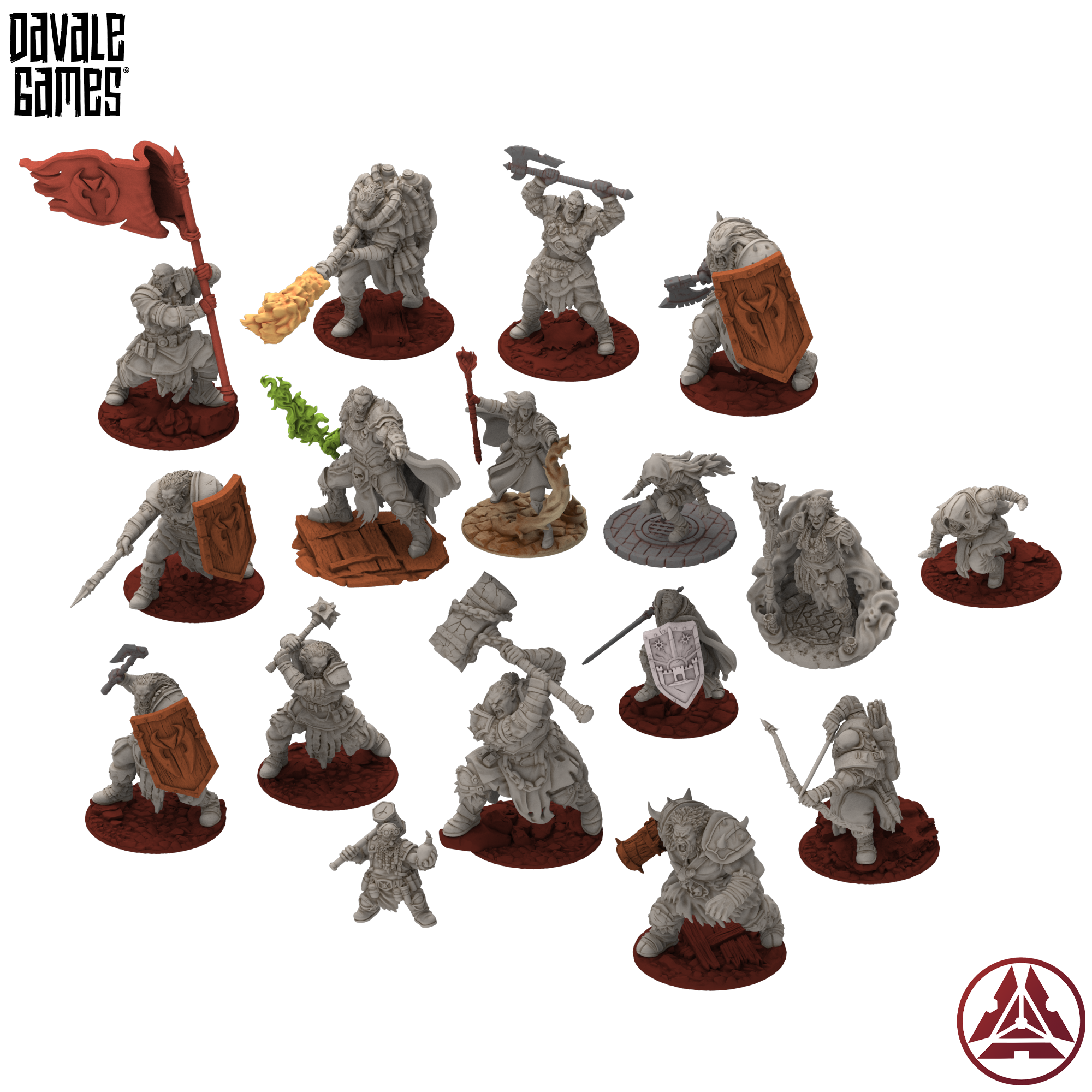 Miniatures only - 17 miniatures, terrain excluded - Davale Games / Proxywars