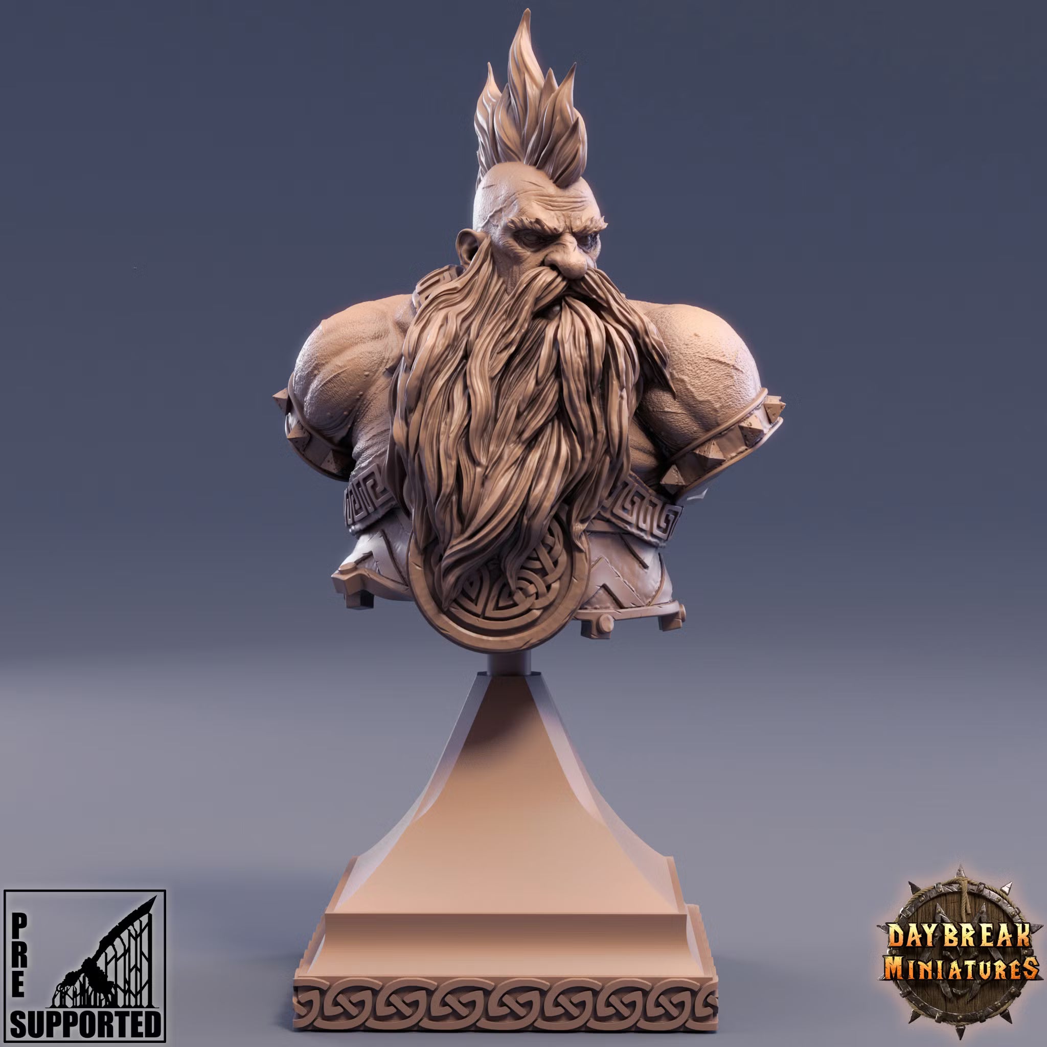 Flint Hammerfell - Bust — Daybreak Miniatures, official view 1