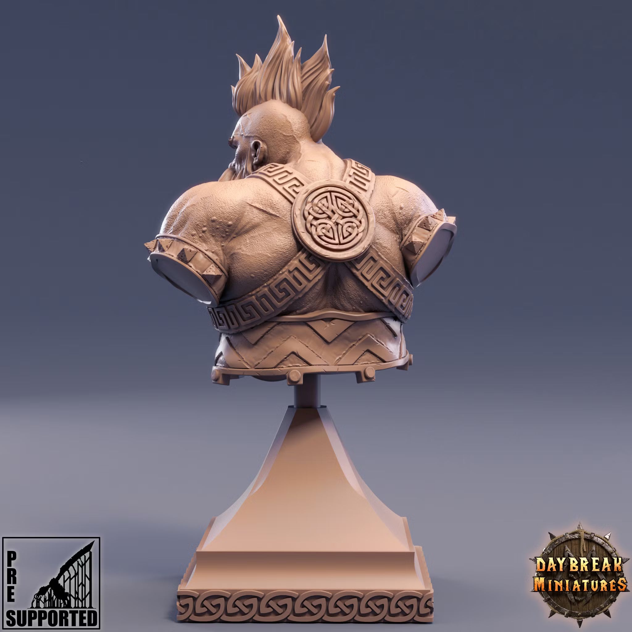 Flint Hammerfell - Bust — Daybreak Miniatures, official view 2