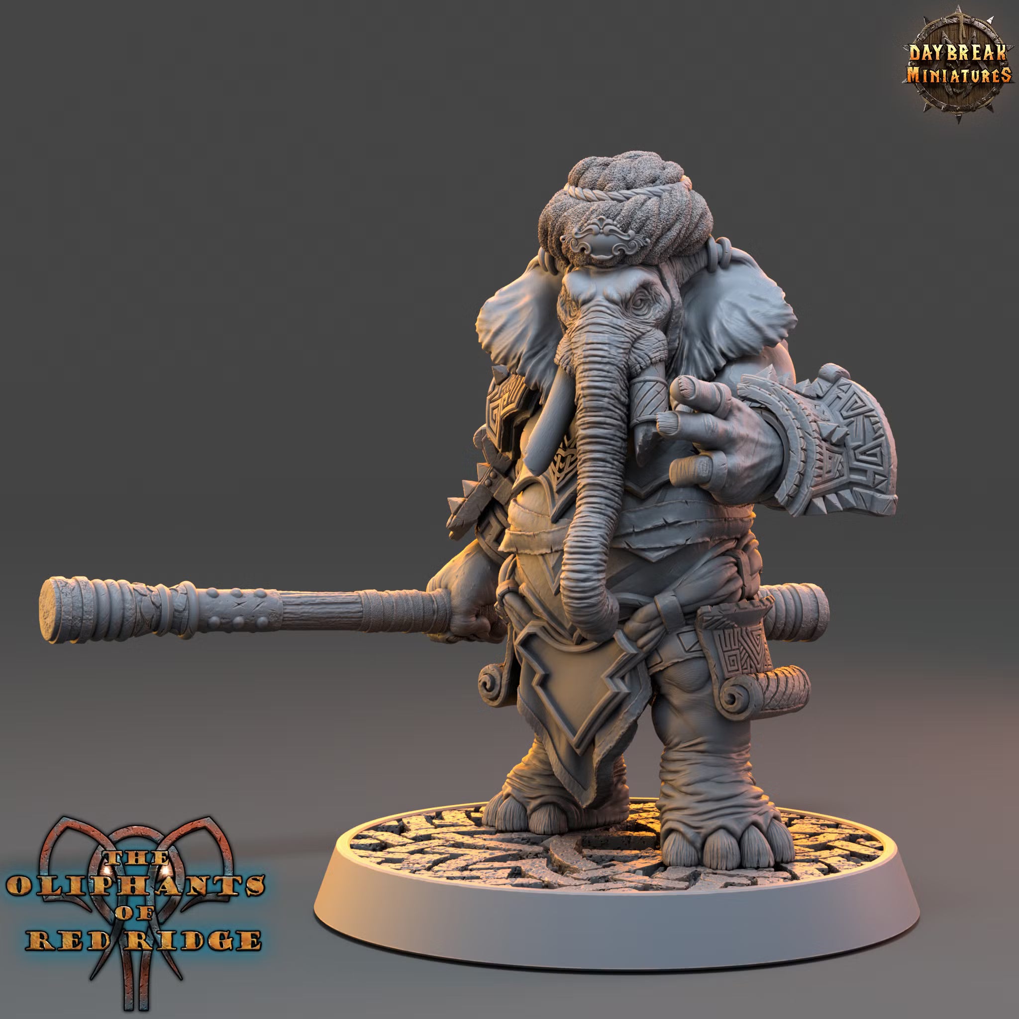 The Oliphants of Red Ridge - Madhu Nomoretusk - Daybreak Miniatures — official render 1