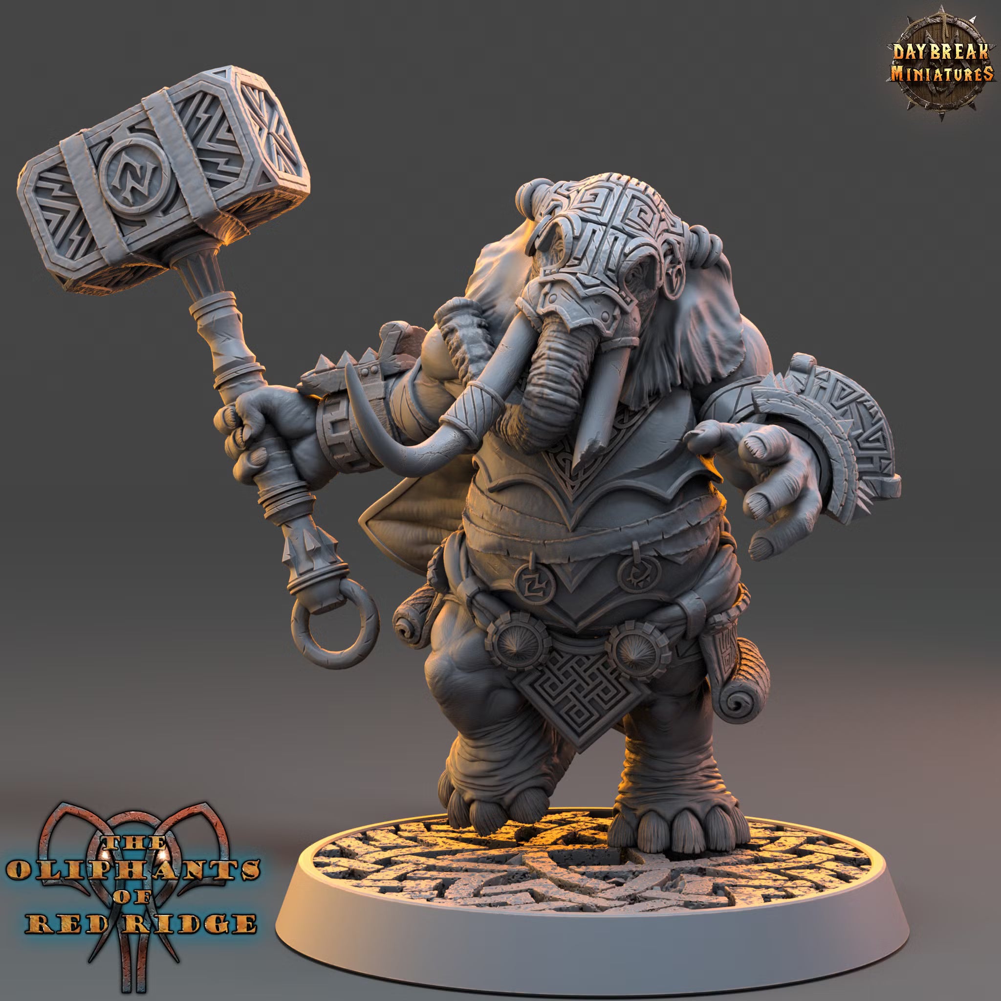 The Oliphants of Red Ridge - Marab Stonestomper - Daybreak Miniatures — official render 1