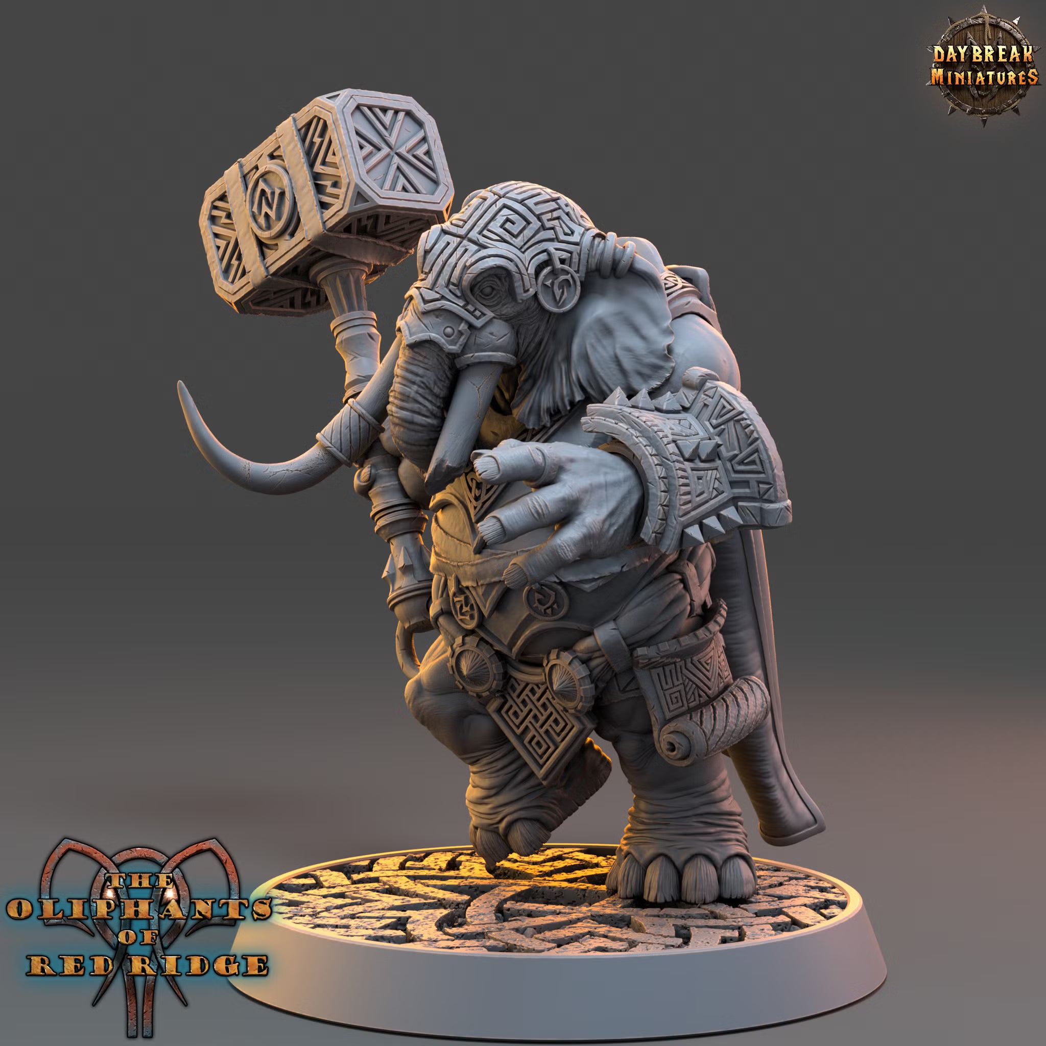 The Oliphants of Red Ridge - Marab Stonestomper - Daybreak Miniatures — official render 2