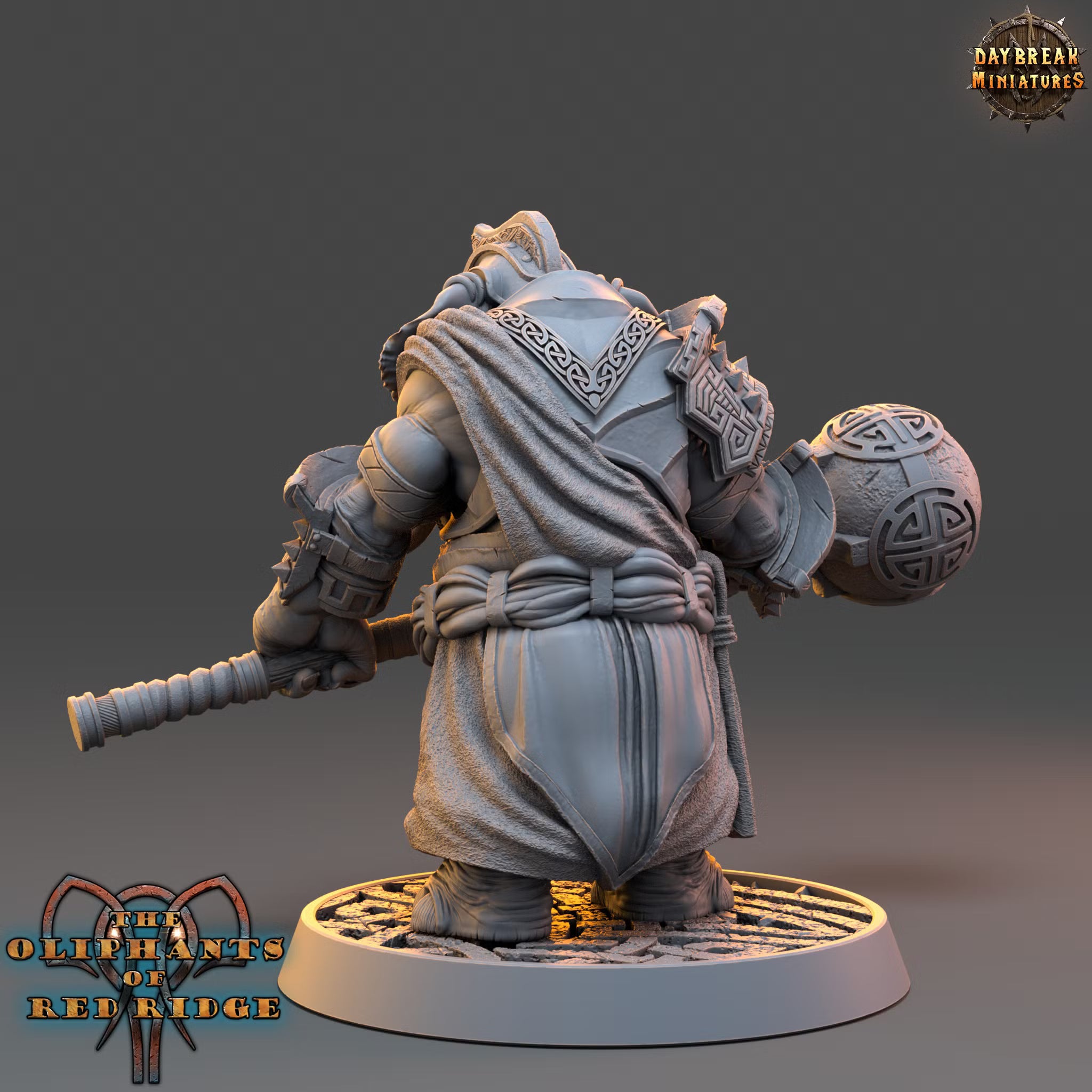 The Oliphants of Red Ridge - Shurbe Spherius - Daybreak Miniatures — official render 3