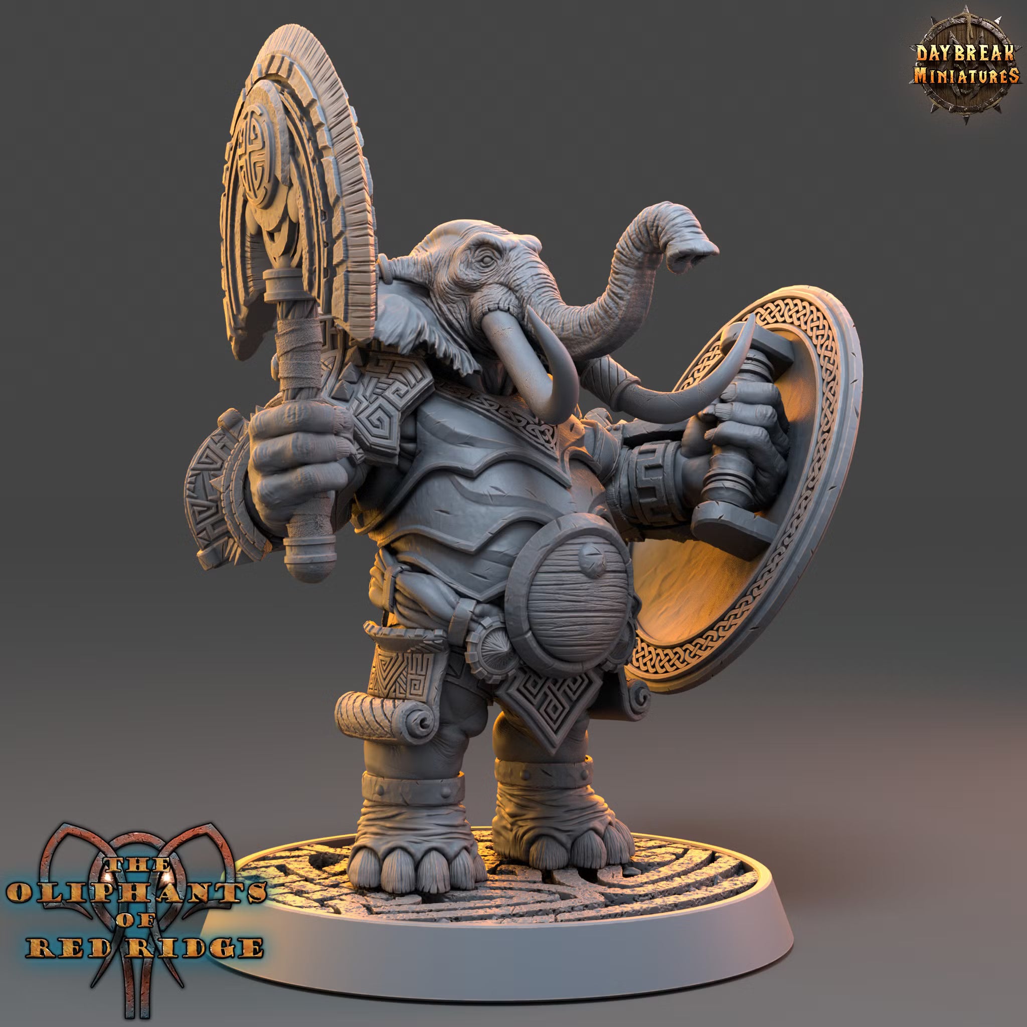 The Oliphants of Red Ridge - Zaarik Tophowl - Daybreak Miniatures — official render 2