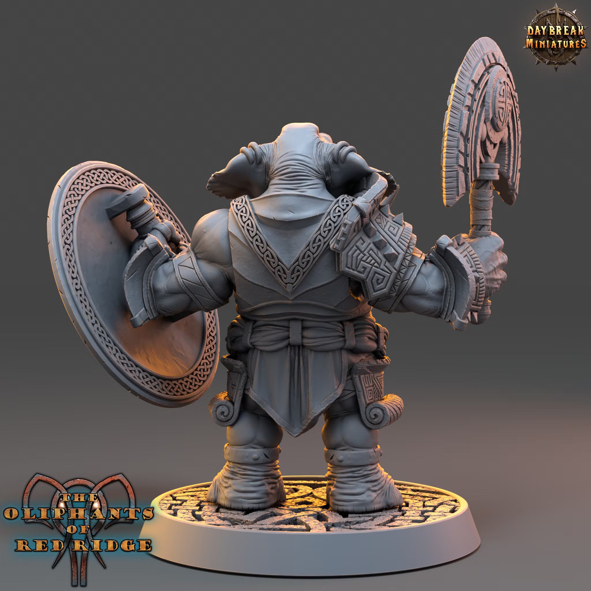 The Oliphants of Red Ridge - Zaarik Tophowl - Daybreak Miniatures — official render 4