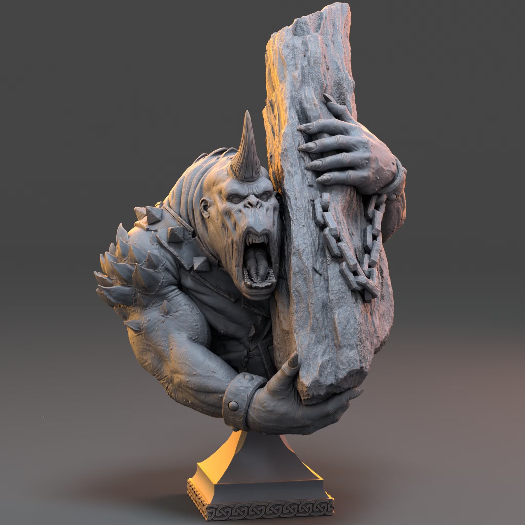 Tjundra The Crusher - Bust — Daybreak Miniatures, official view 2