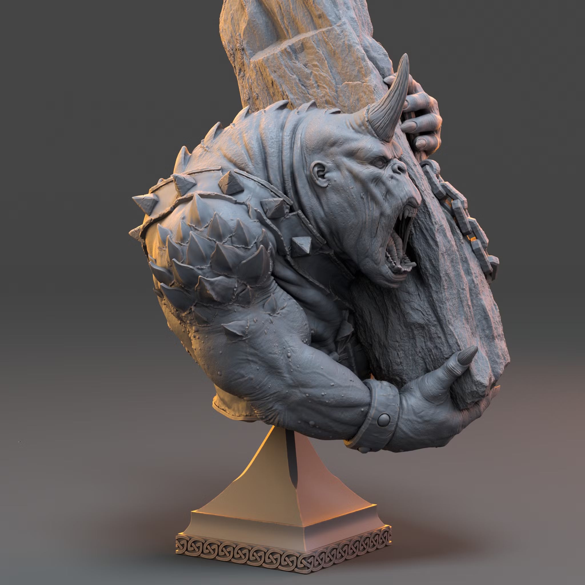 Tjundra The Crusher - Bust — Daybreak Miniatures, official view 4