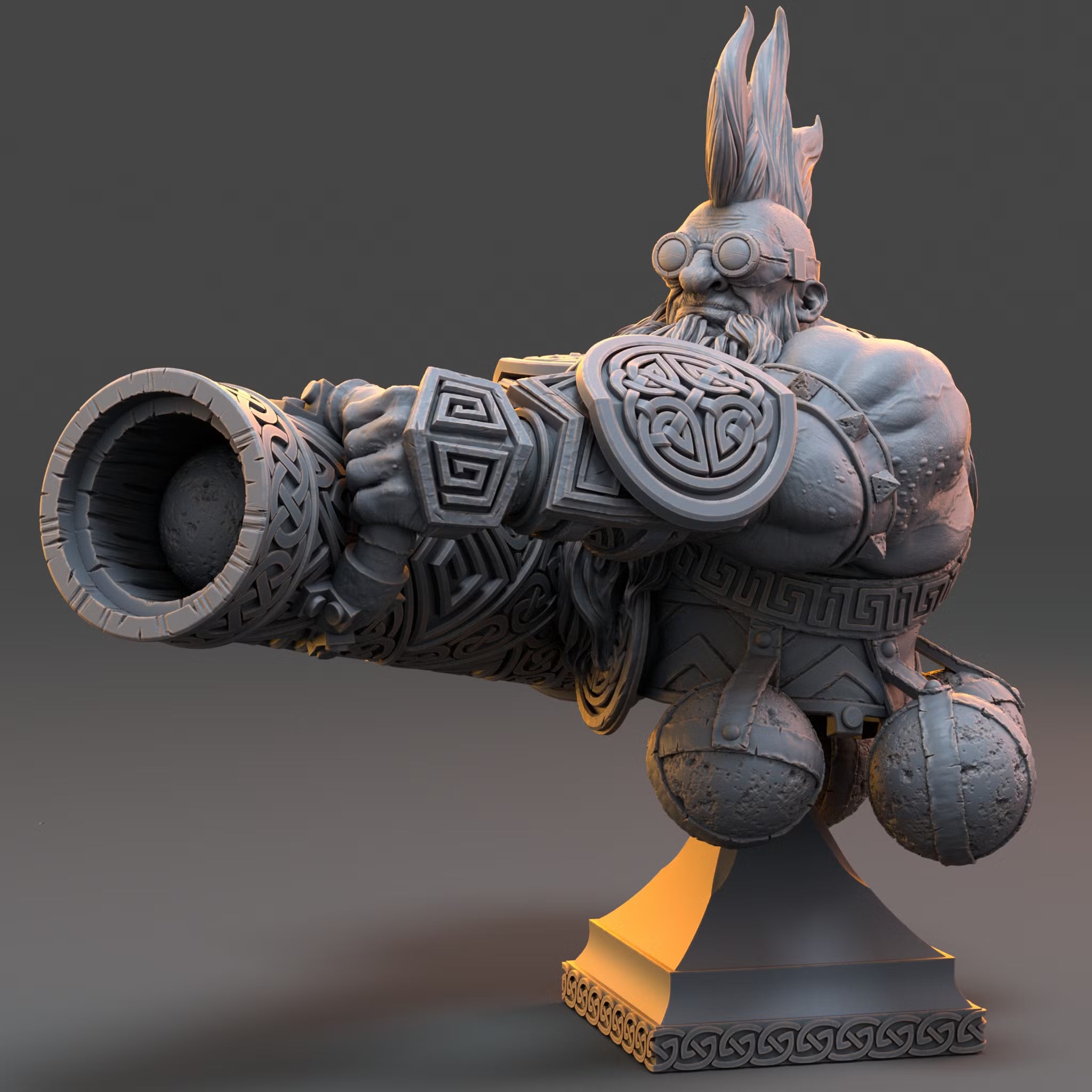 Yul Kaboom Grummer - Bust — Daybreak Miniatures, official view 1