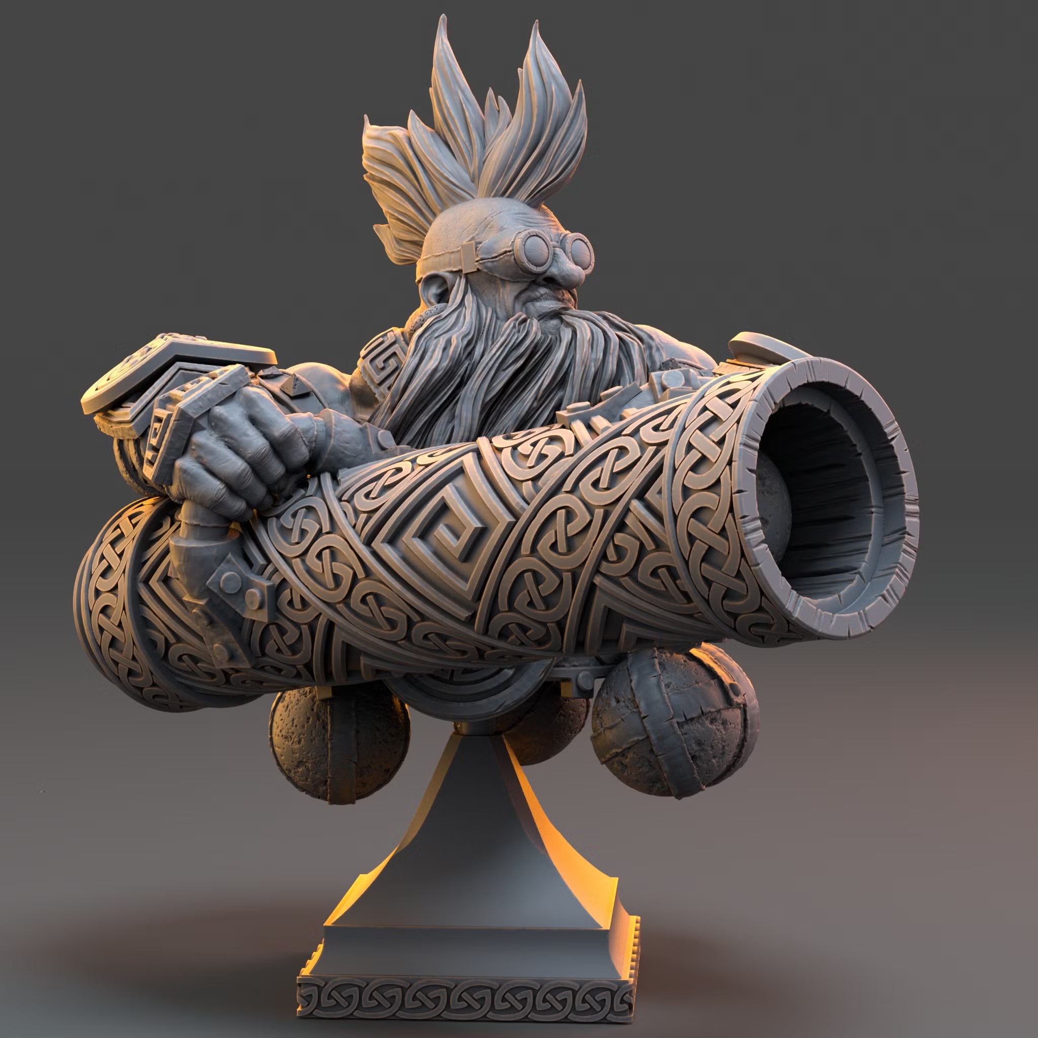 Yul Kaboom Grummer - Bust — Daybreak Miniatures, official view 2