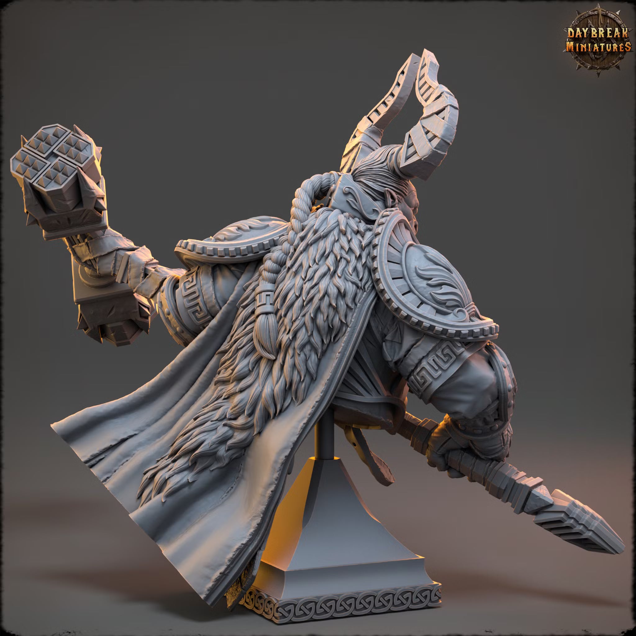 The Tribe of the Fallen Flame - Gorden Shadowcaster - Bust - Daybreak Miniatures — official Daybreak render 3