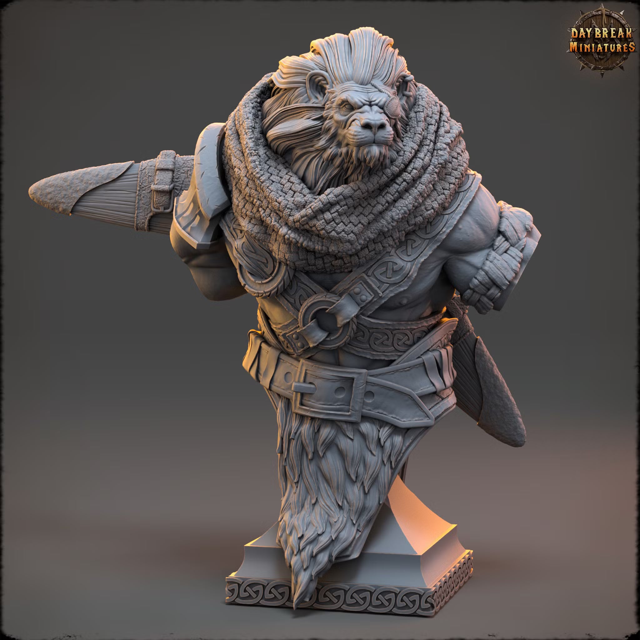 Kings of Karmaaz - King Ghostfang - Bust - Daybreak Miniatures — official Daybreak render 1