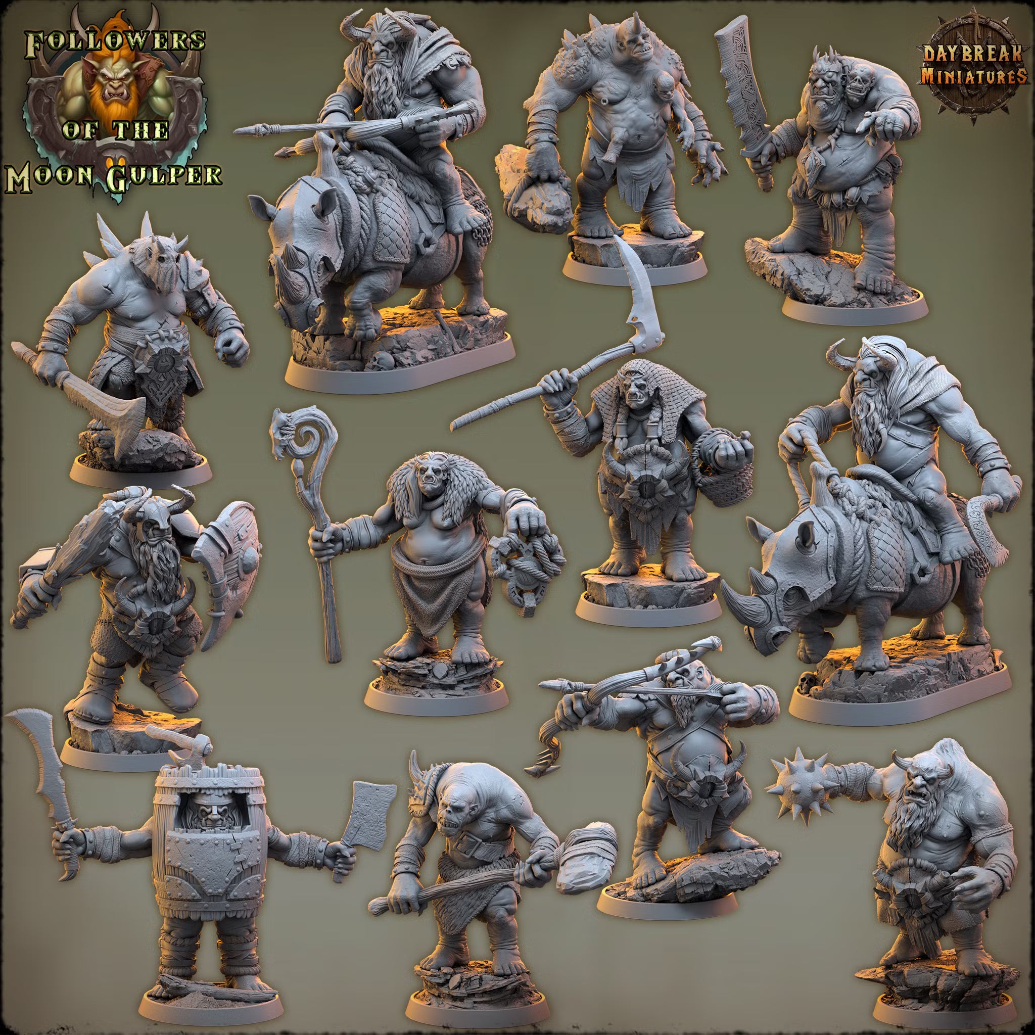 Followers of the Moon Gulper - The Complete Set - Daybreak Miniatures — official Daybreak render 1