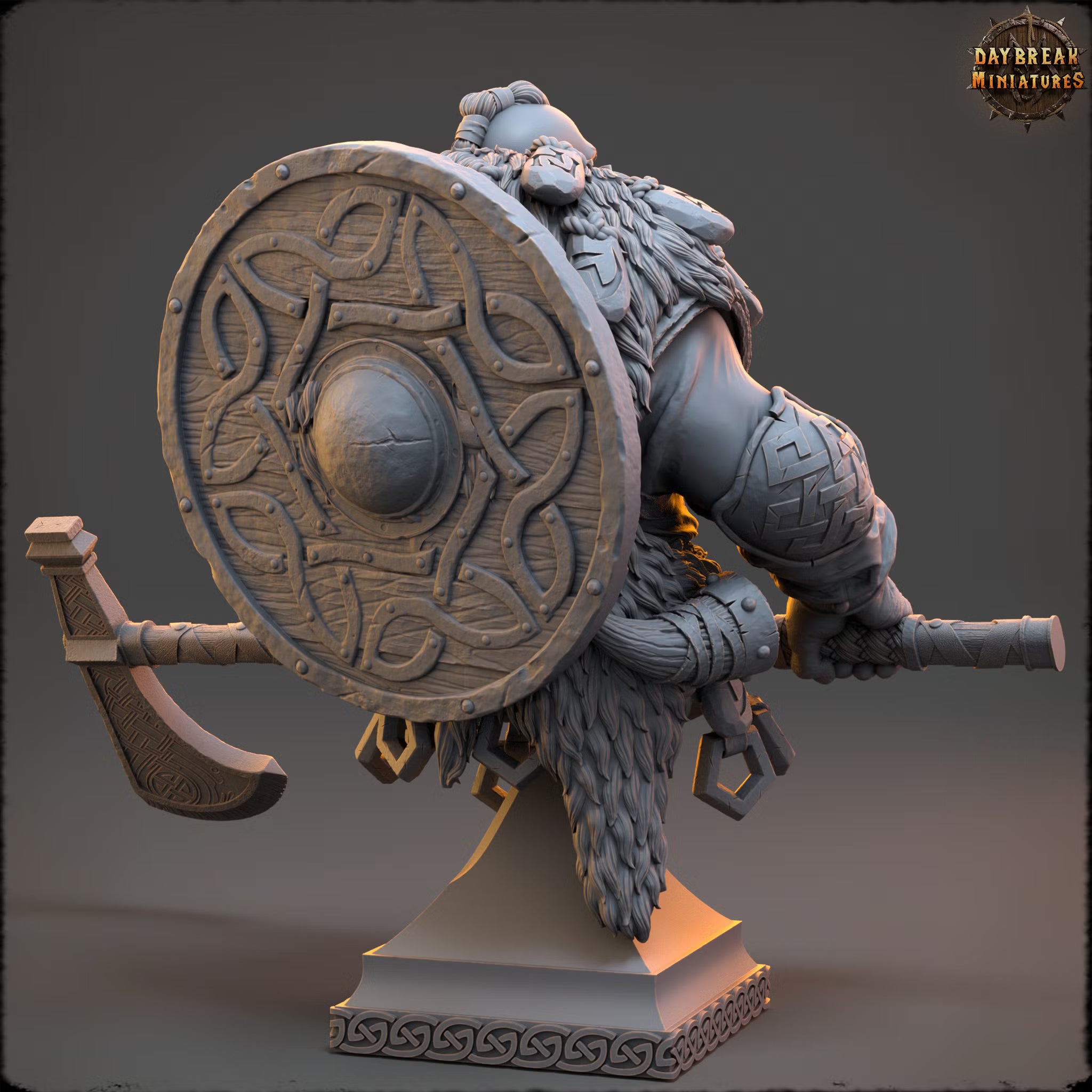 Northmen of the Howling Glacier - Erik the Great - Bust - Daybreak Miniatures — official Daybreak render 2