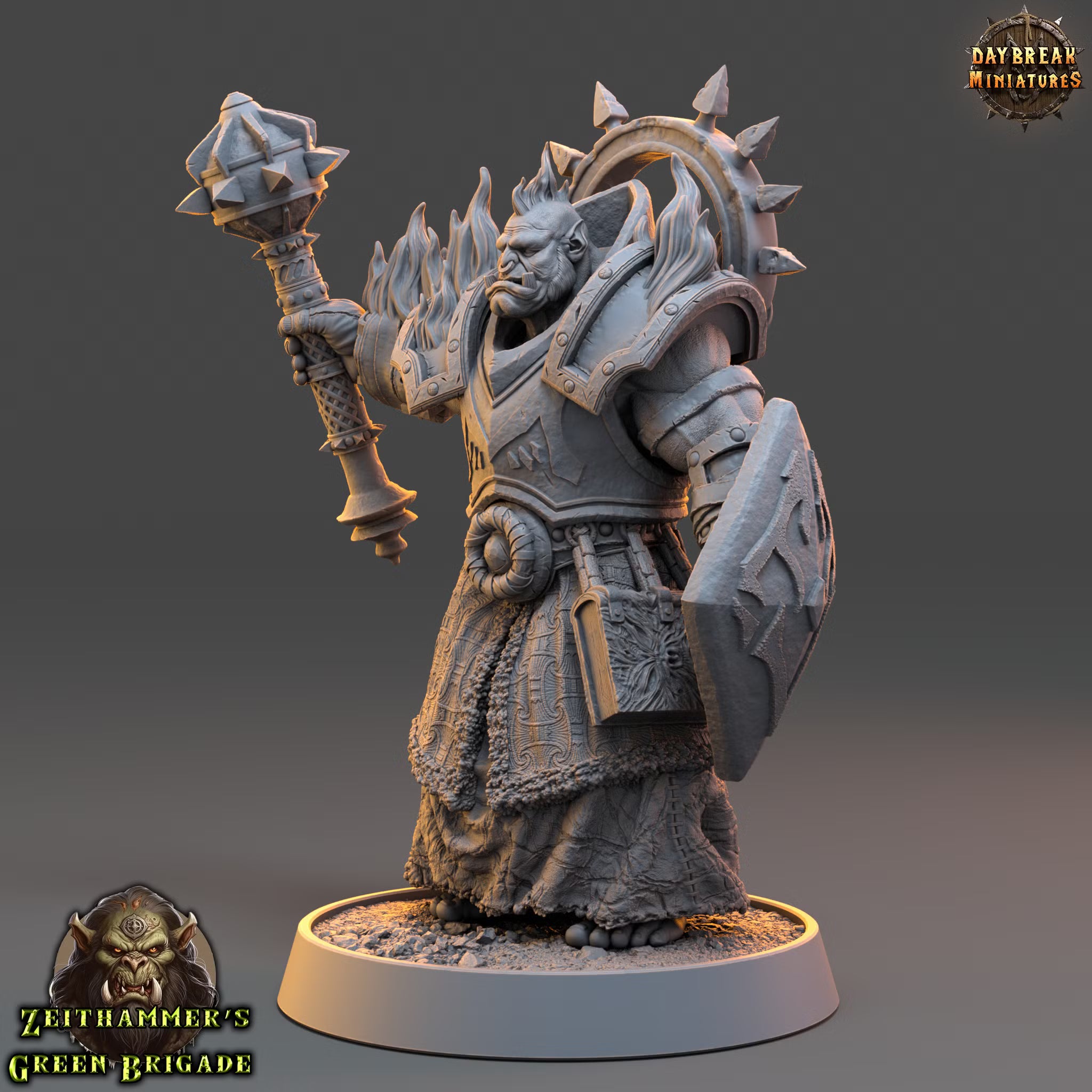 Zeithammer’s Green Brigade - Tomor Fleischbrand - Daybreak Miniatures — official Daybreak render 2