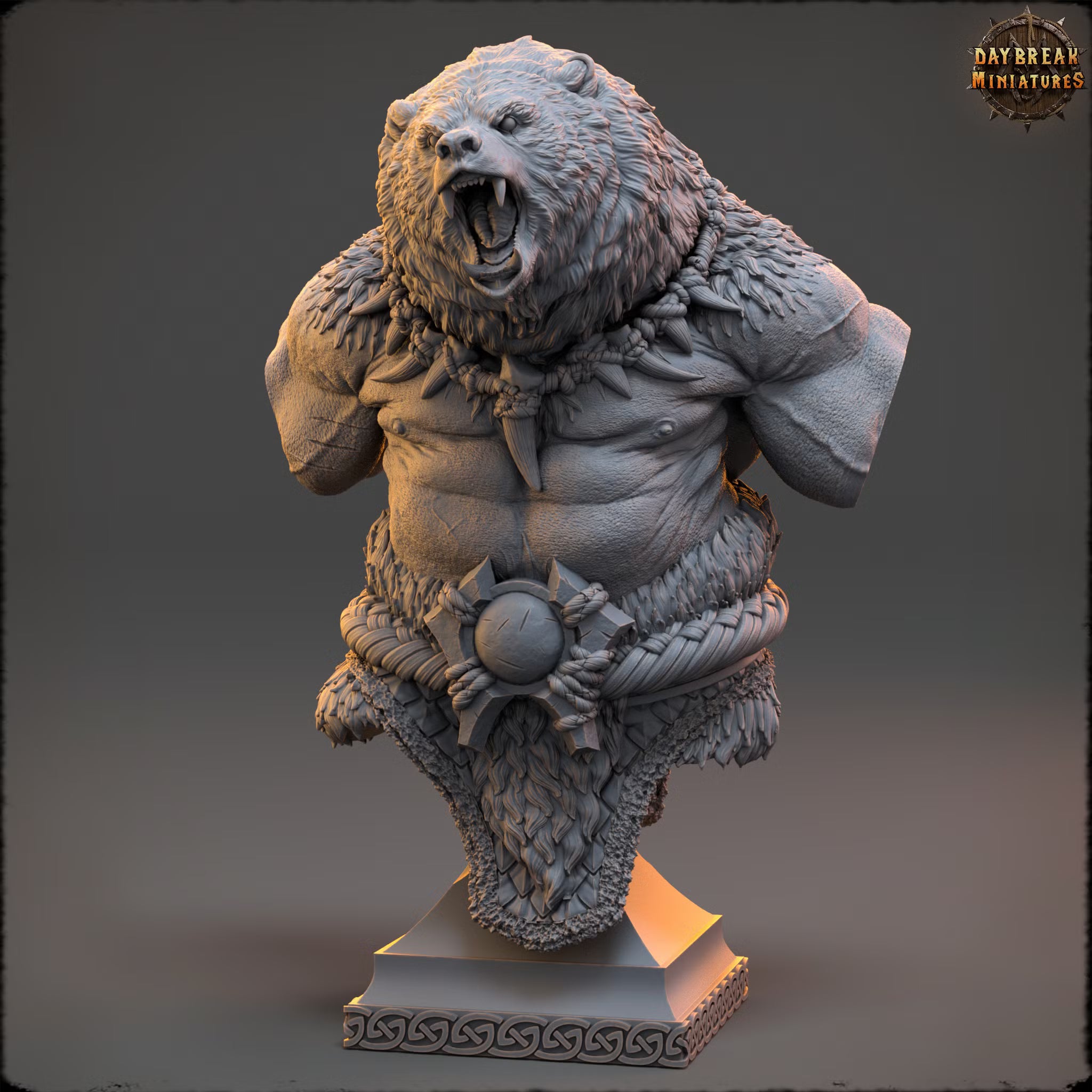 The Wardens of Fury Peaks - Carnag Angman - Bust - Daybreak Miniatures — official Daybreak render 1
