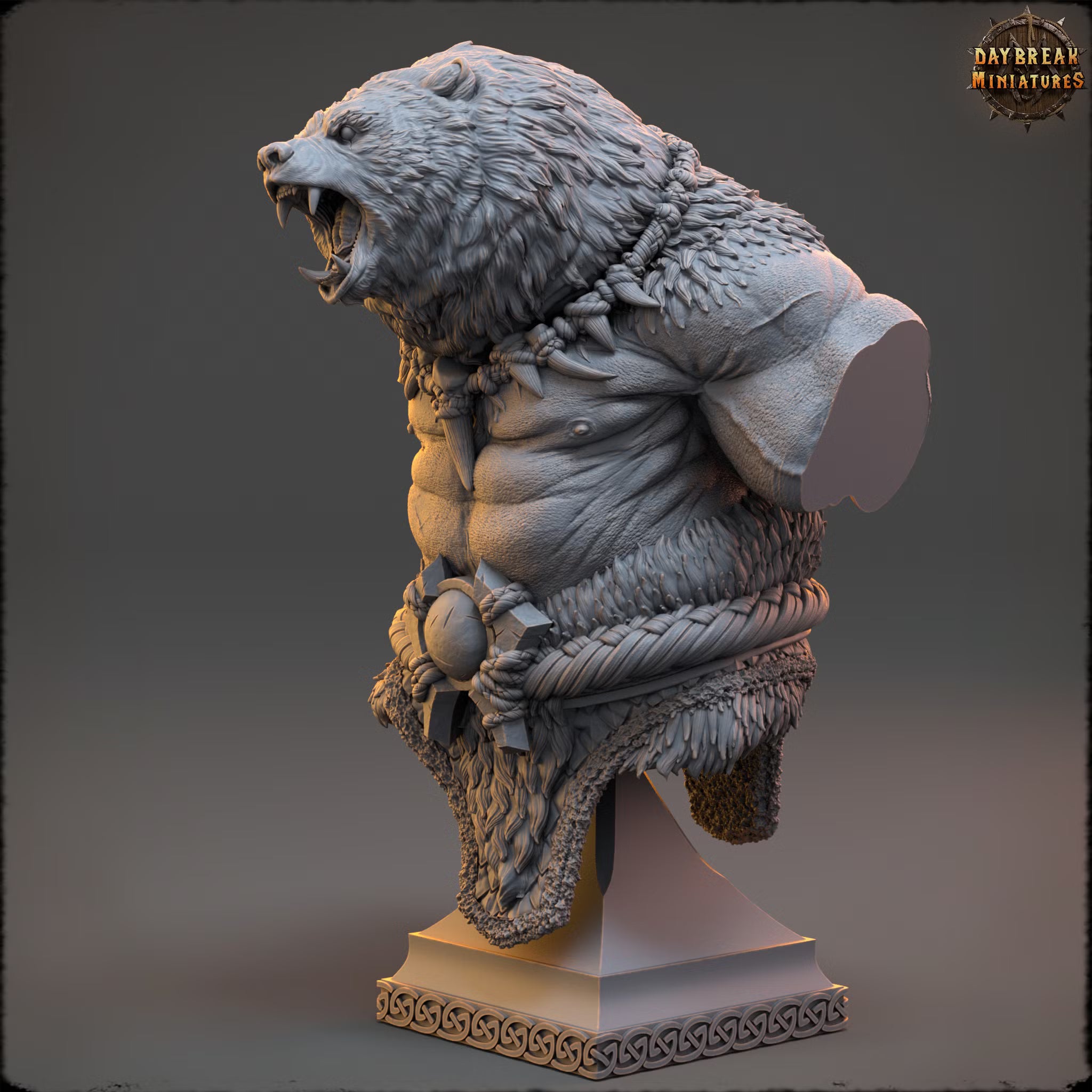 The Wardens of Fury Peaks - Carnag Angman - Bust - Daybreak Miniatures — official Daybreak render 3