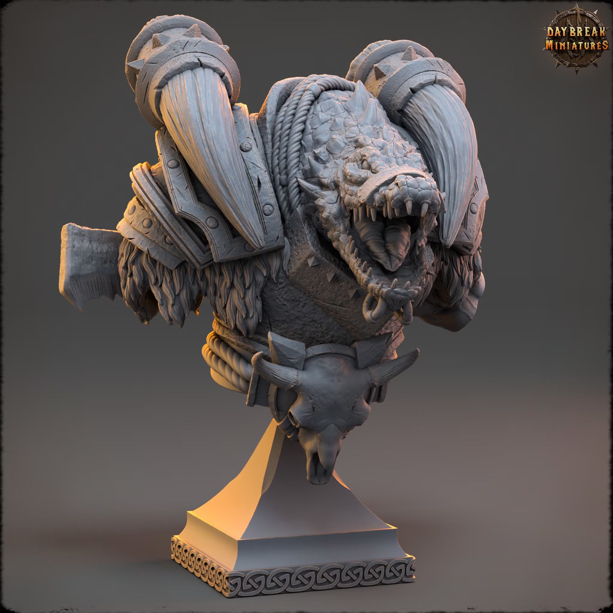 The Sharptails of Hacksaw River - Firstmate Cranmer - Bust - Daybreak Miniatures — official Daybreak render 1