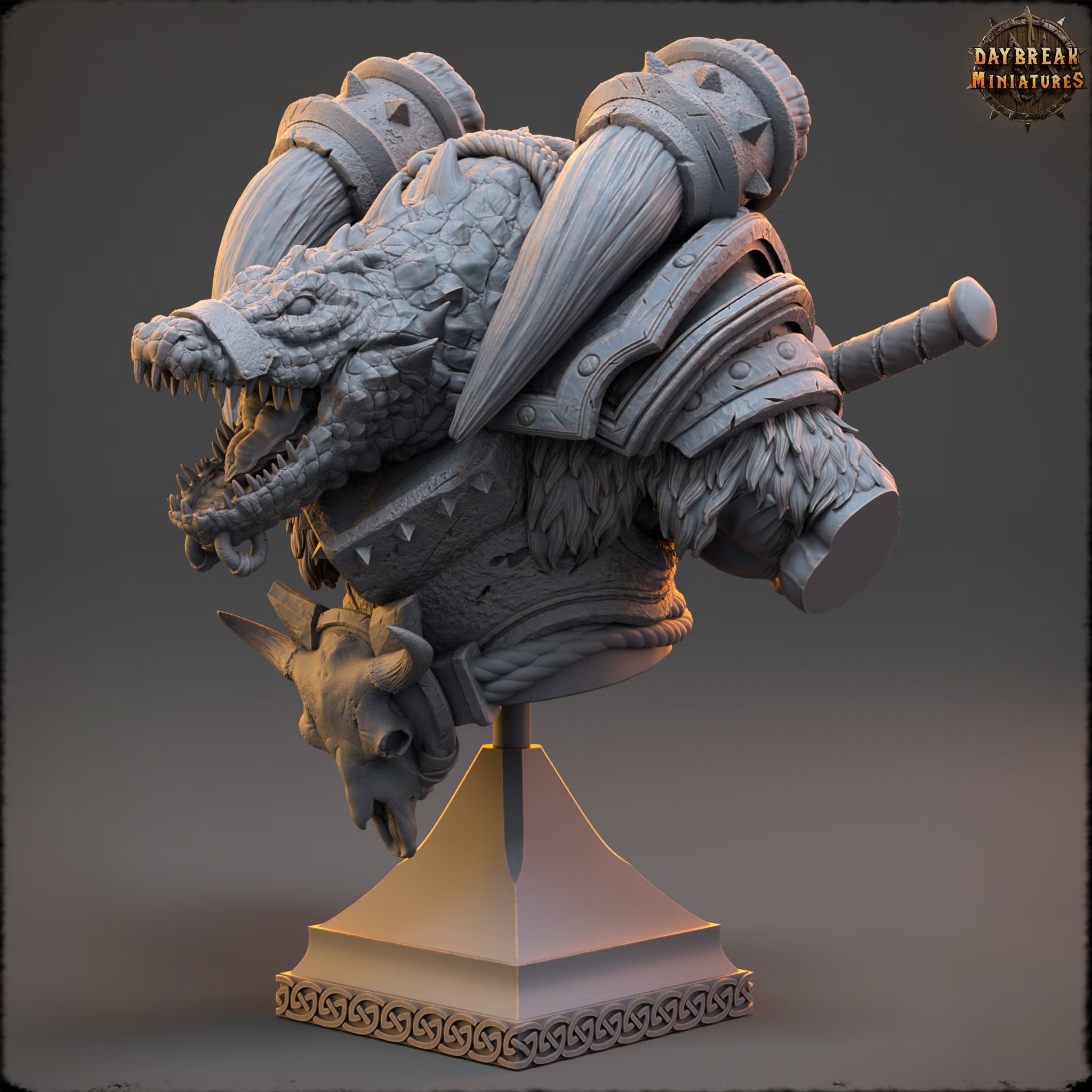 The Sharptails of Hacksaw River - Firstmate Cranmer - Bust - Daybreak Miniatures — official Daybreak render 2