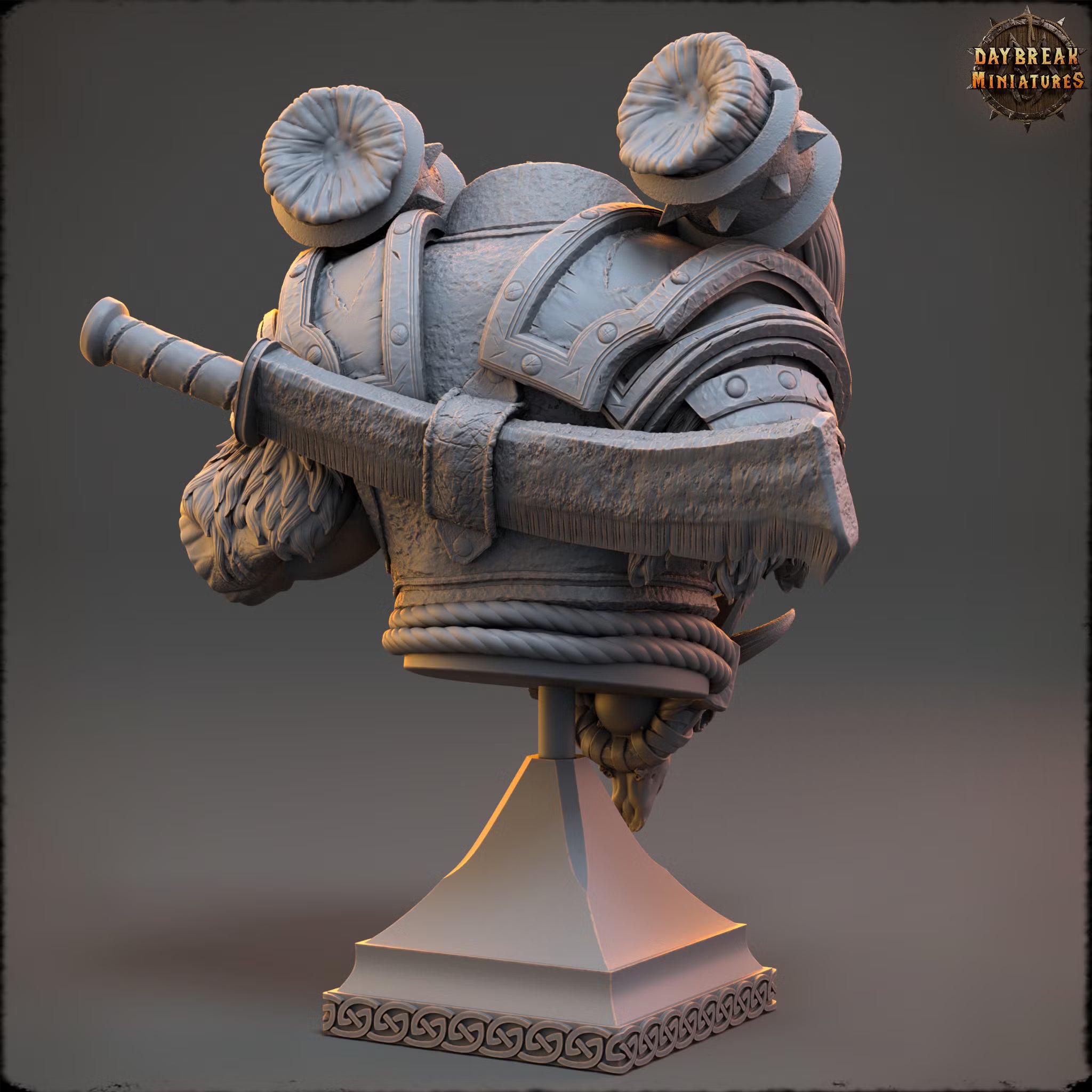 The Sharptails of Hacksaw River - Firstmate Cranmer - Bust - Daybreak Miniatures — official Daybreak render 3