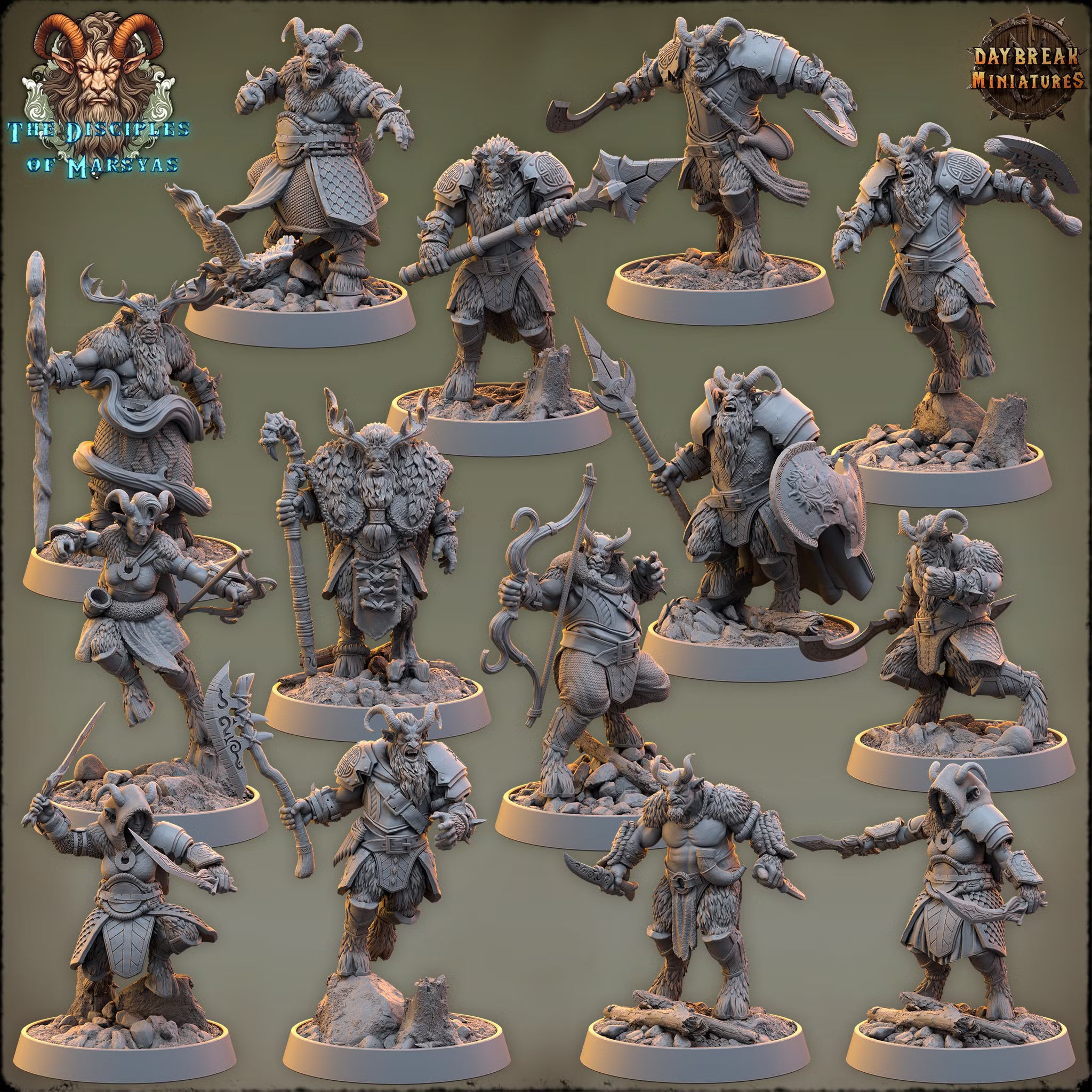 The Disciples of Marsyas - The Complete Set - Daybreak Miniatures — official Daybreak render 1