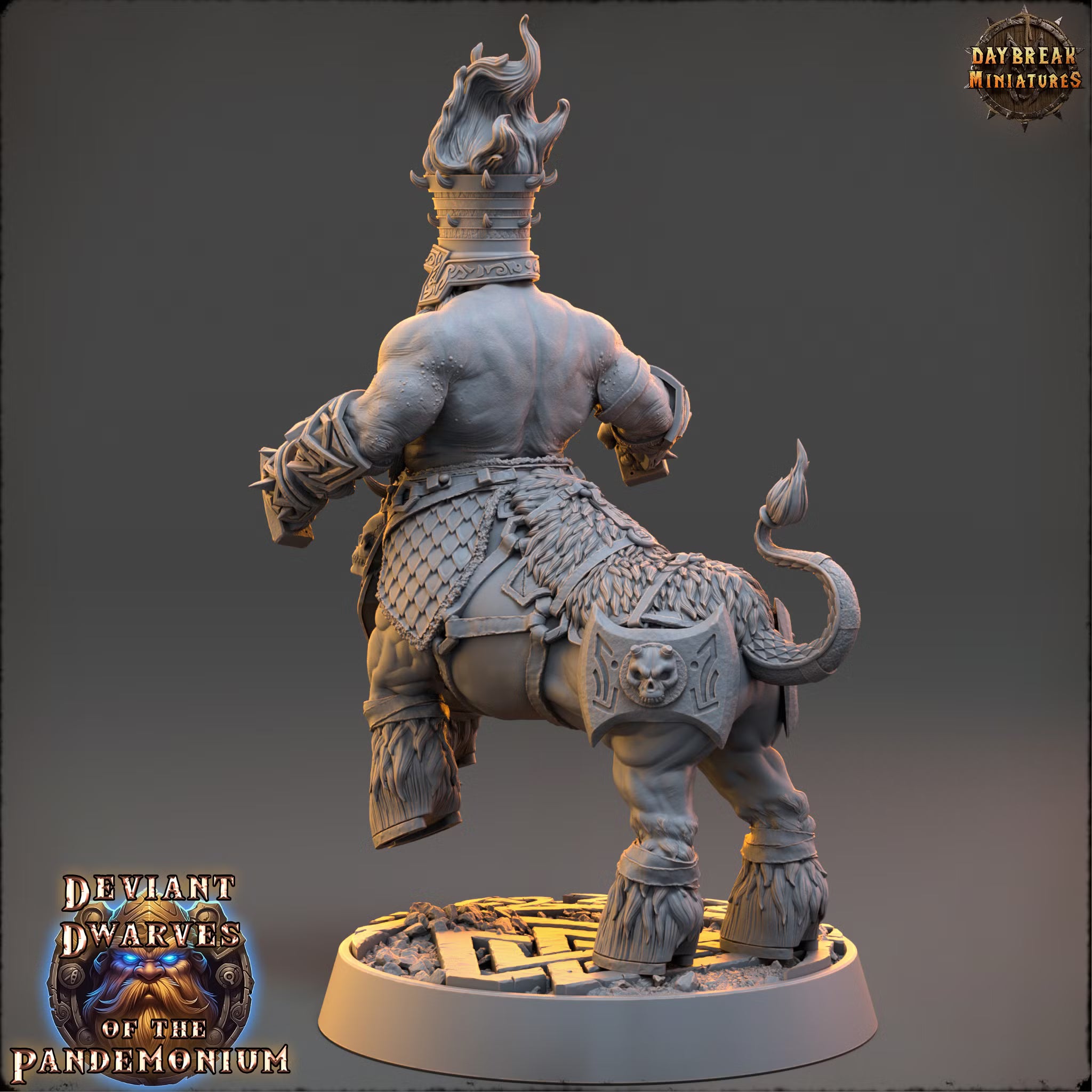 Deviant Dwarves of the Pandemonium - Styrlong The Burning Guard - Daybreak Miniatures — official Daybreak render 3
