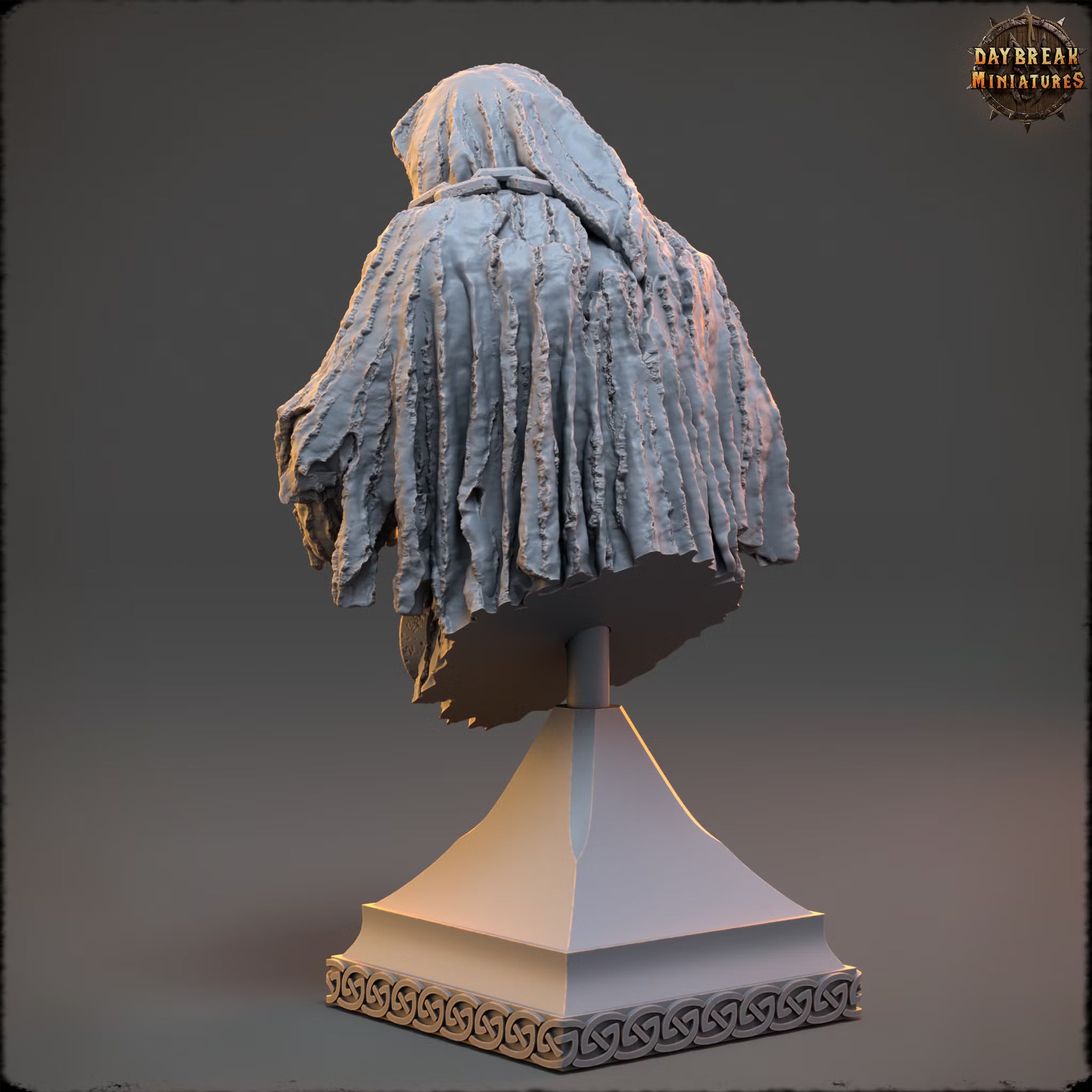 The Unliving Horde of Dreadmarsh - Dust Monk - Bust - Daybreak Miniatures — official Daybreak render 3
