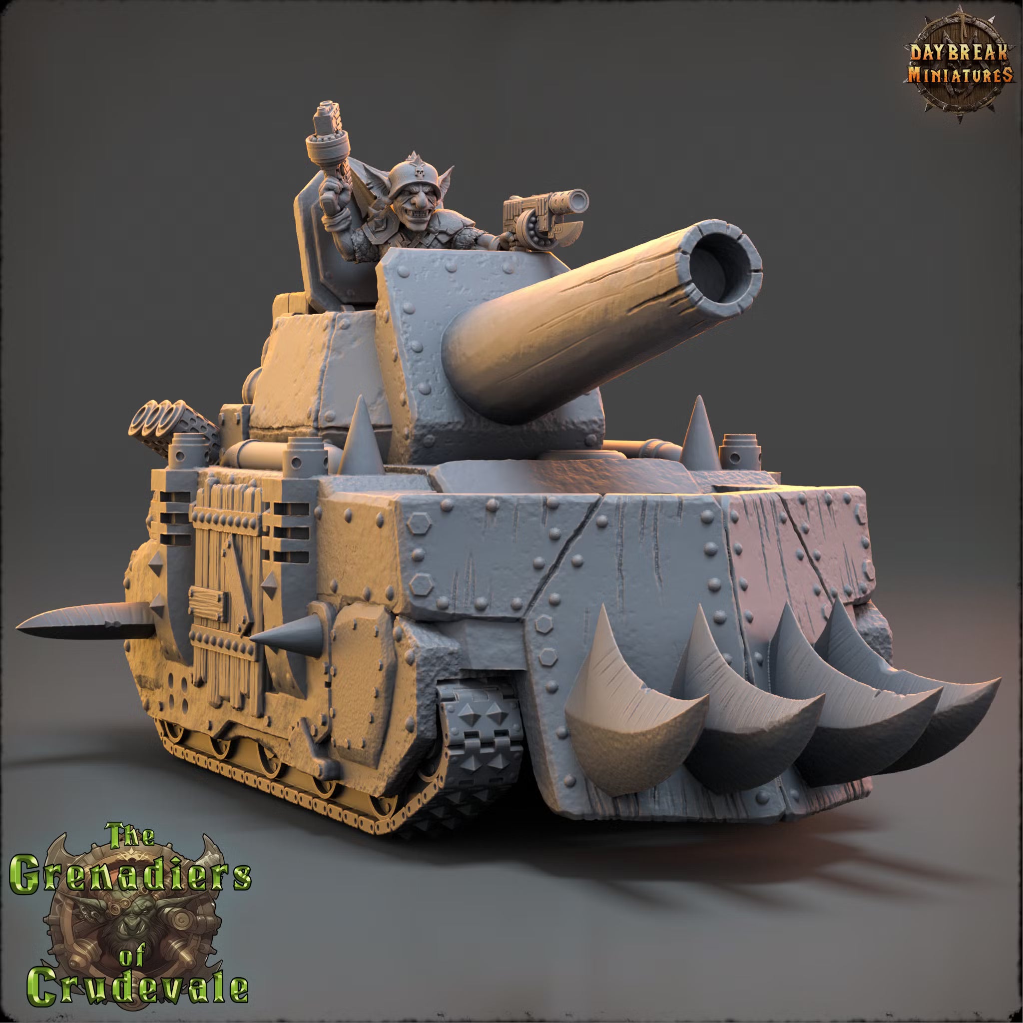 Piston Petrov in Calamity Tank Mark IV — Daybreak Miniatures, official view 1