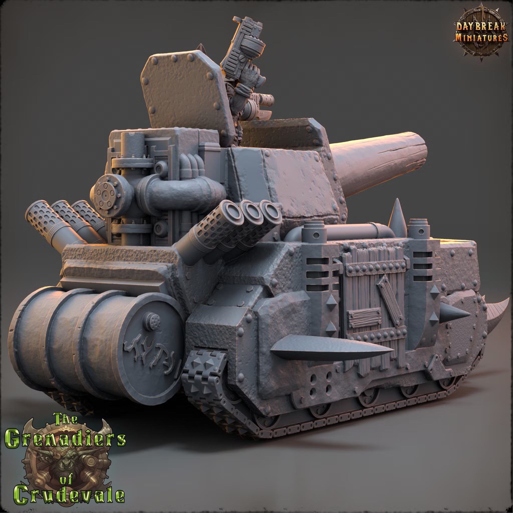 Piston Petrov in Calamity Tank Mark IV — Daybreak Miniatures, official view 2