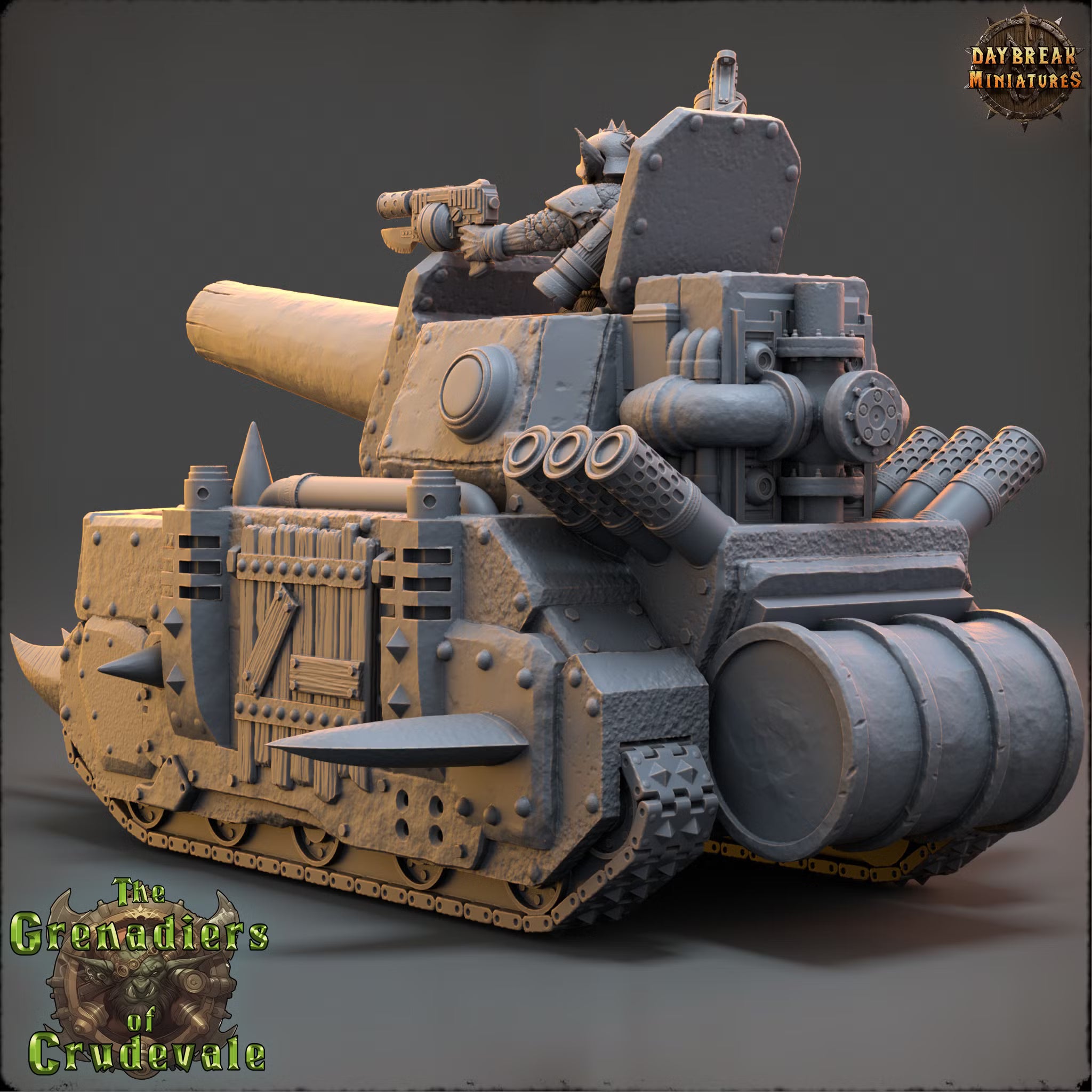 Piston Petrov in Calamity Tank Mark IV — Daybreak Miniatures, official view 3