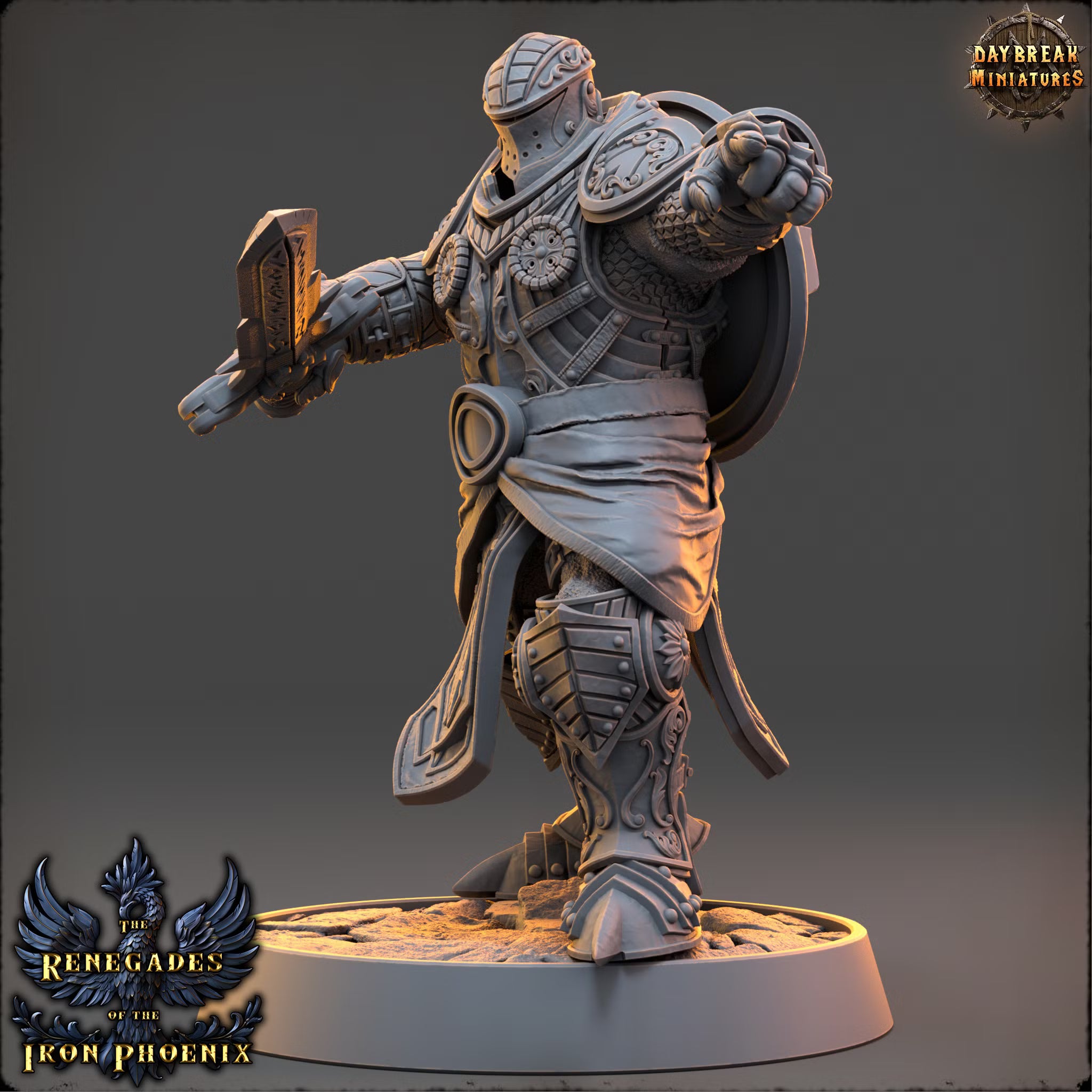Chevalier Étienne du Bouclier — Daybreak Miniatures, official view 1