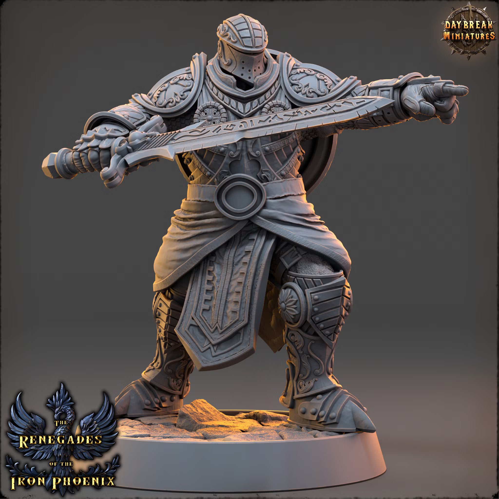 Chevalier Étienne du Bouclier — Daybreak Miniatures, official view 2