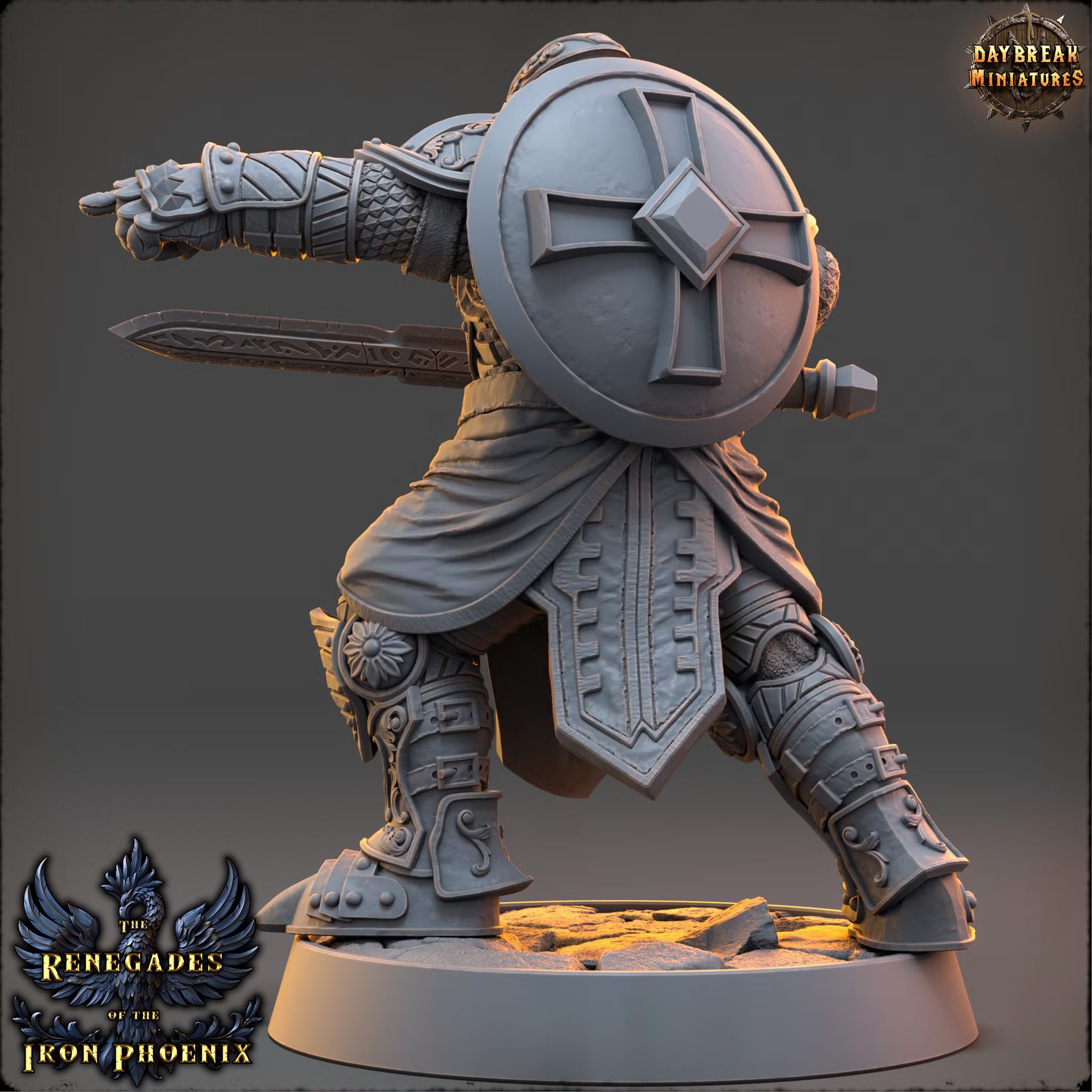 Chevalier Étienne du Bouclier — Daybreak Miniatures, official view 3