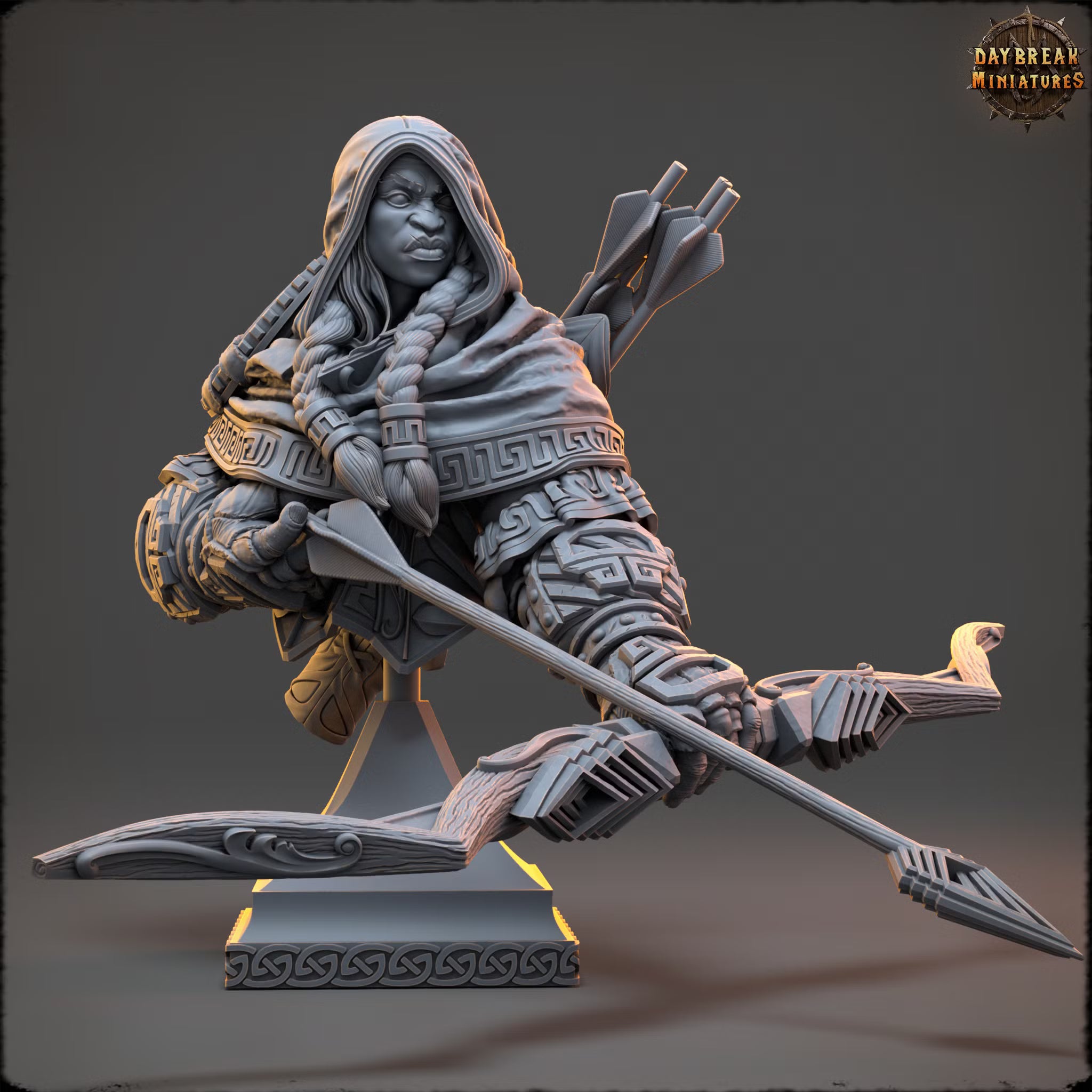 Juma Poisonbow - Bust — Daybreak Miniatures, official view 1