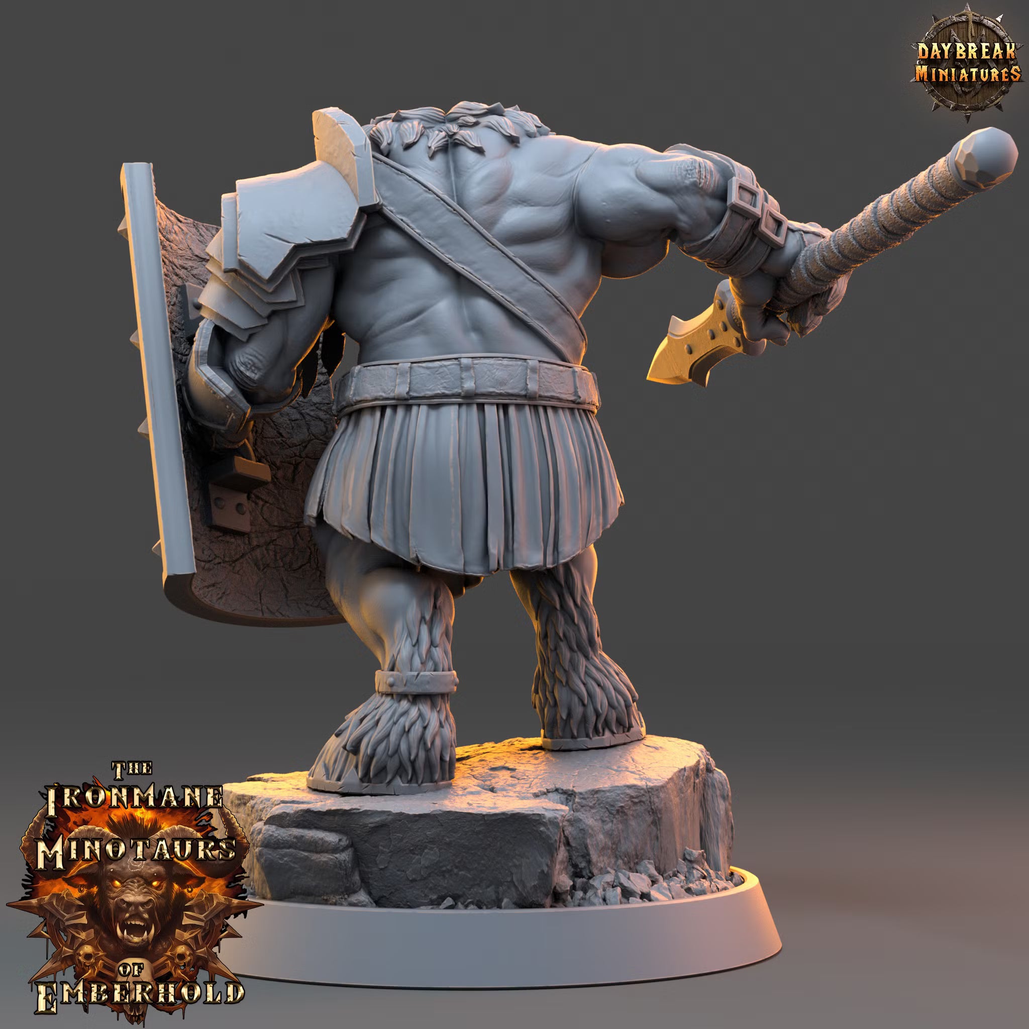 The Ironmane Minotaurs of Emberhold - Zegron Ironhide - Daybreak Miniatures — official render 3
