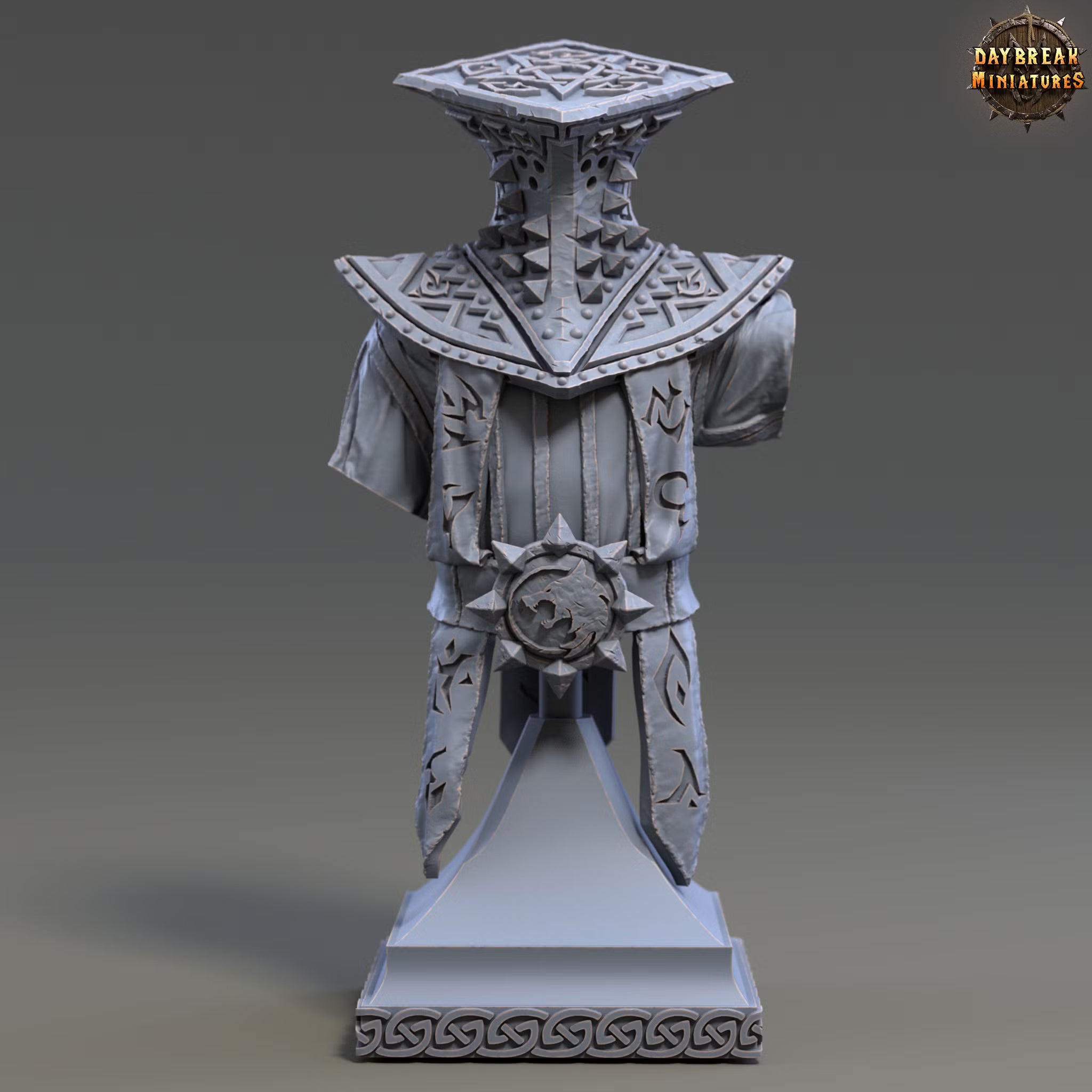 The Order of Greybone - Arch Mage Coronus - Bust - Daybreak Miniatures — official render 1