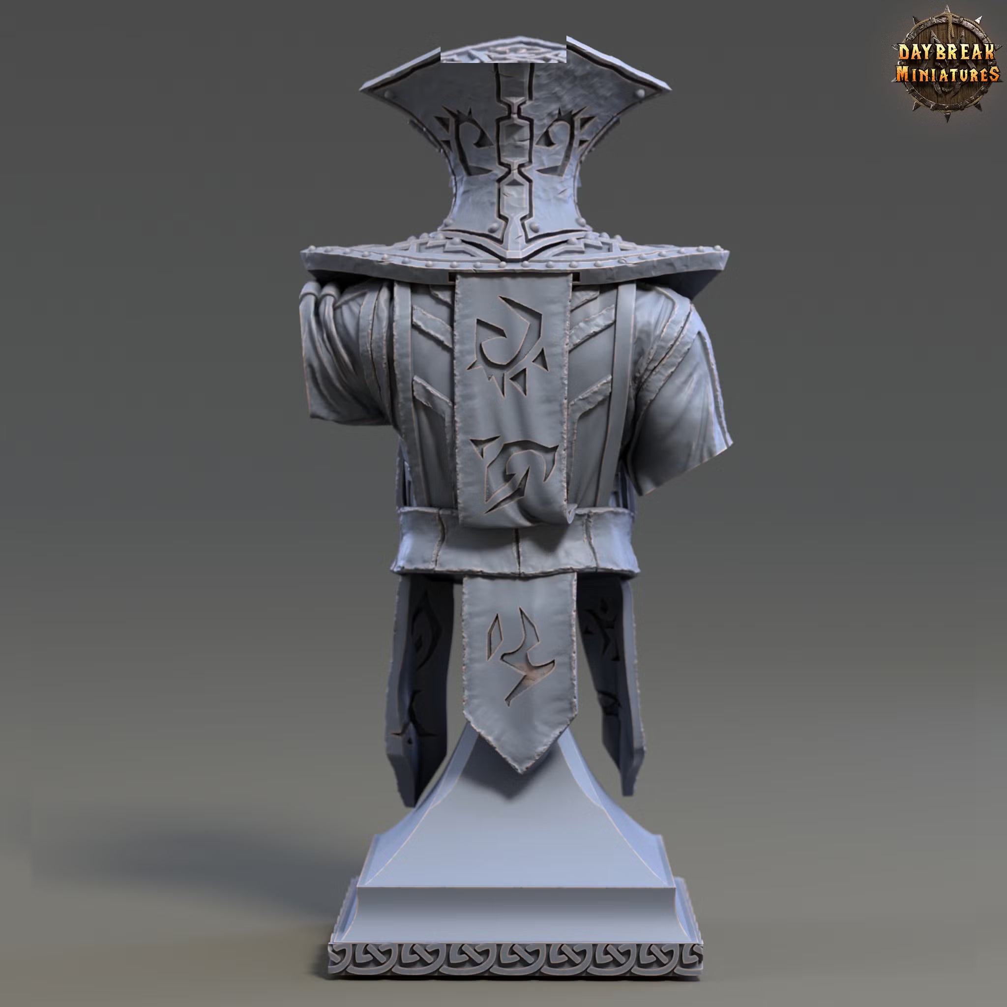 The Order of Greybone - Arch Mage Coronus - Bust - Daybreak Miniatures — official render 2