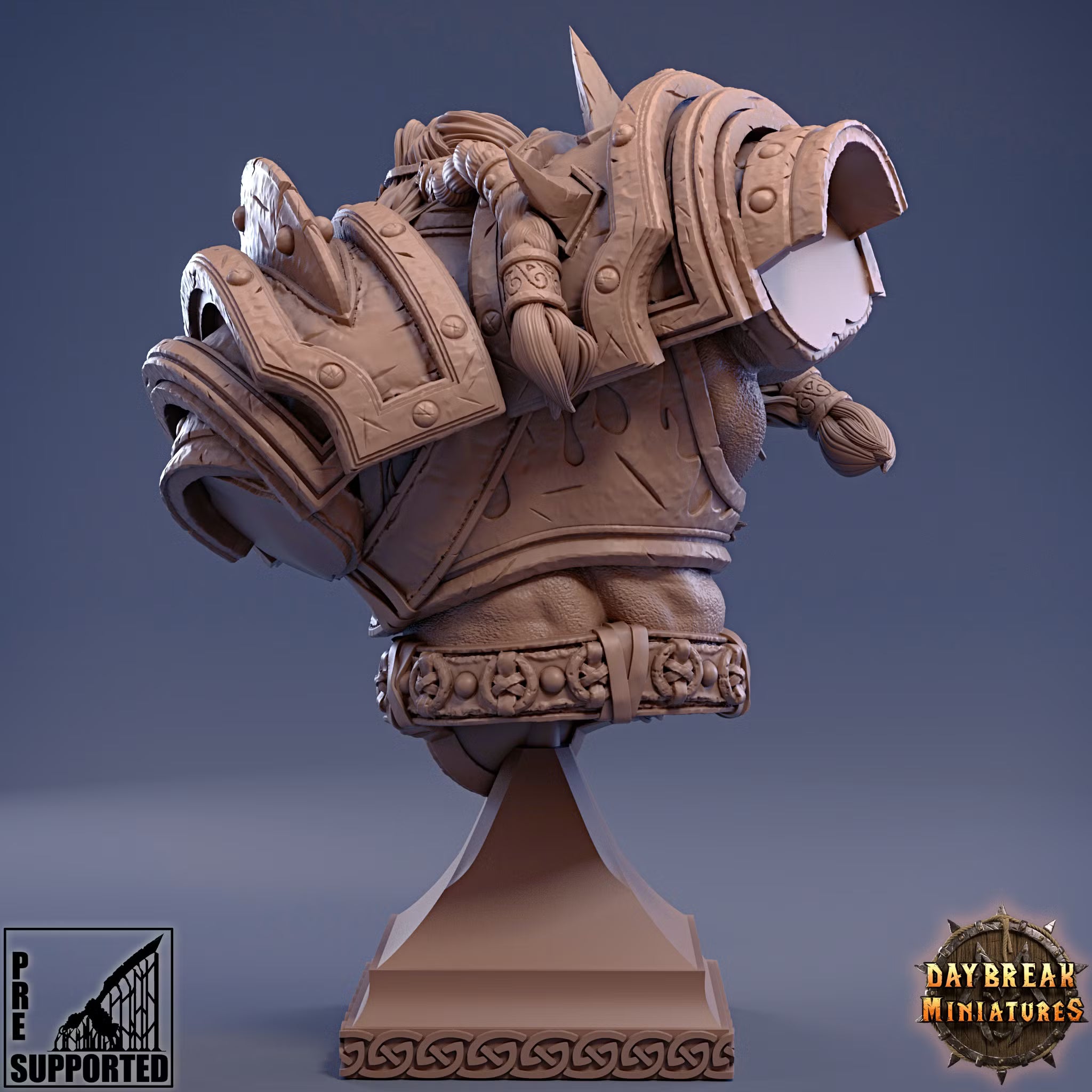 The Powerbrokers of the Void - Damma Blacker - Bust - Daybreak Miniatures — official render 2