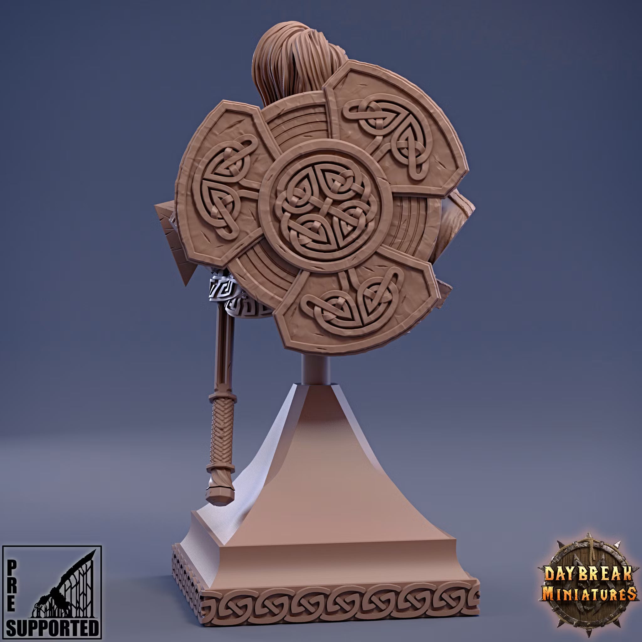 The White Ravens of Norrokk - Fandra Firebrand - Bust - Daybreak Miniatures — official render 2