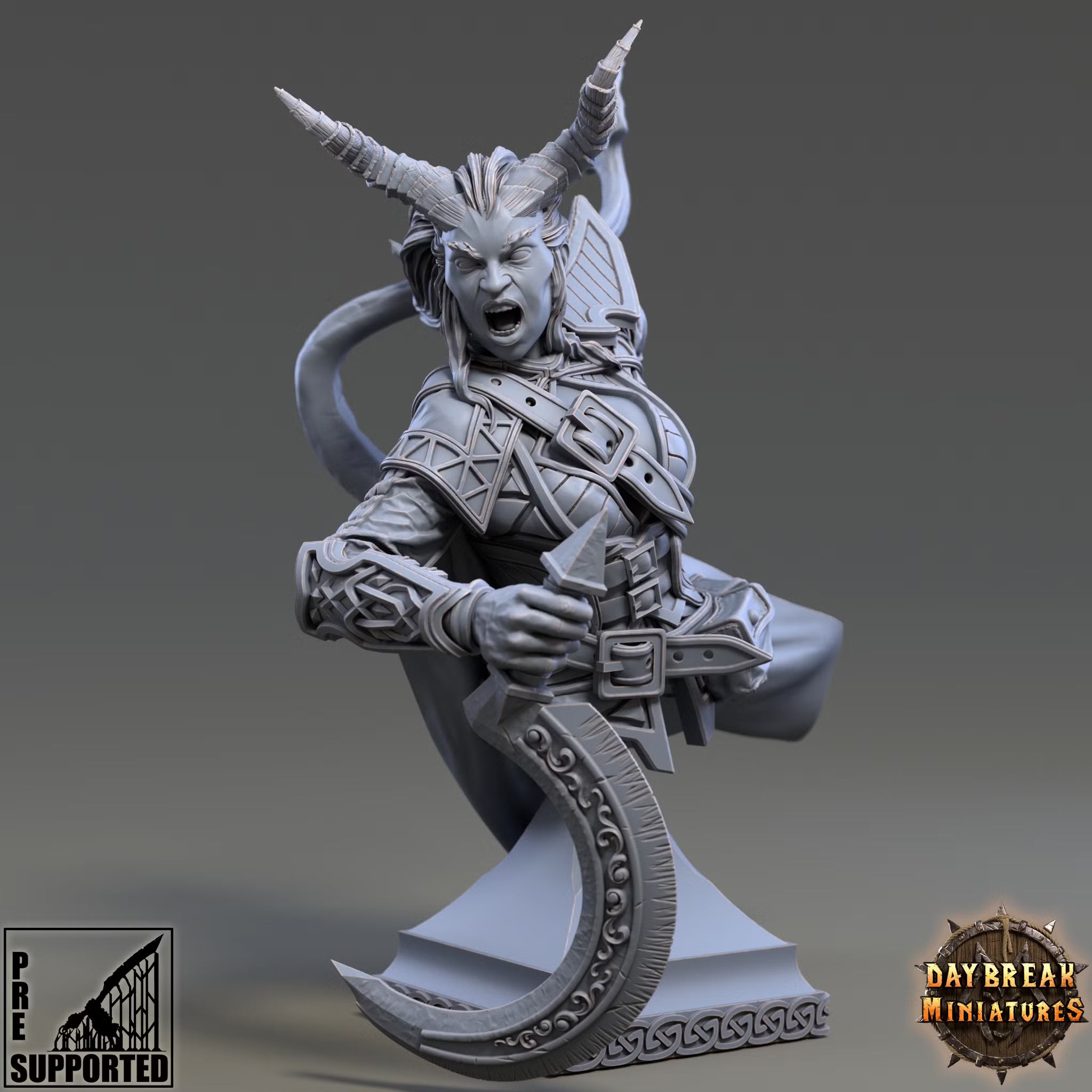 The Sidewinders of the Loop - Gretchen Bylander - Bust - Daybreak Miniatures — official render 1