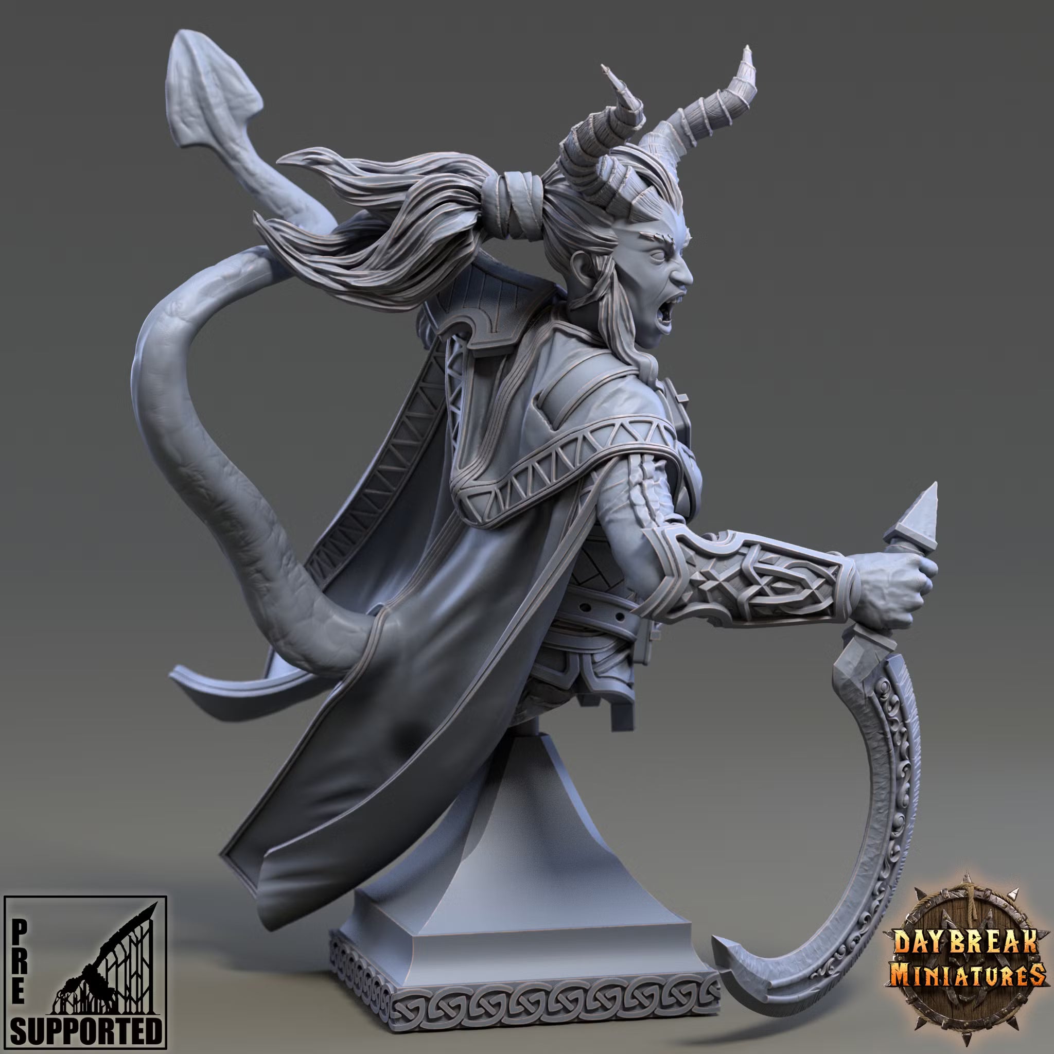 The Sidewinders of the Loop - Gretchen Bylander - Bust - Daybreak Miniatures — official render 2