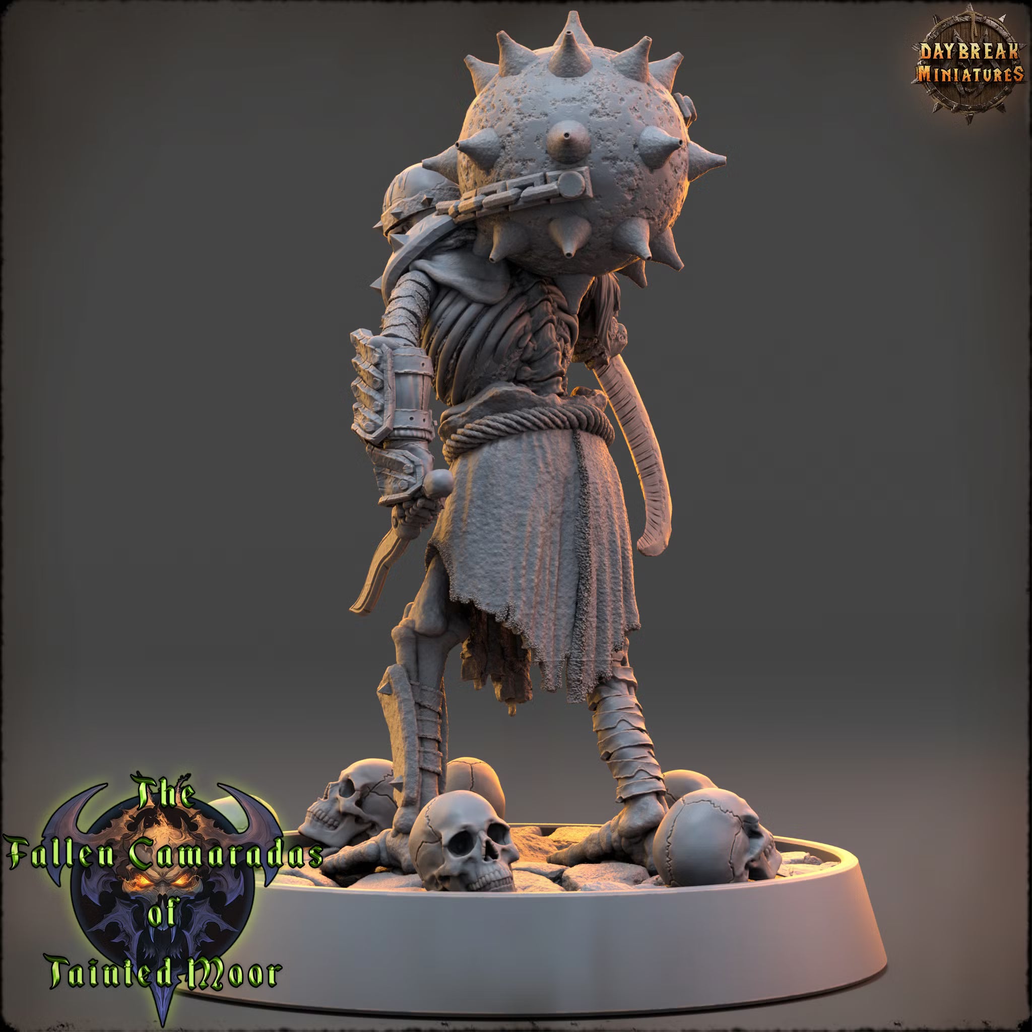 The Fallen Camaradas of Tainted Moor - Blightpowder Engineer of the Tainted Moor - Daybreak Miniatures — official render 3